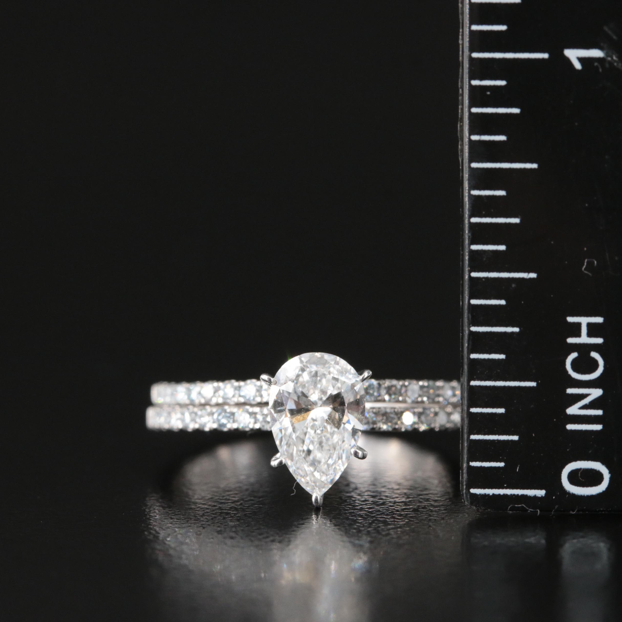 14K 1.33 CTW Lab Grown Diamond Ring Set