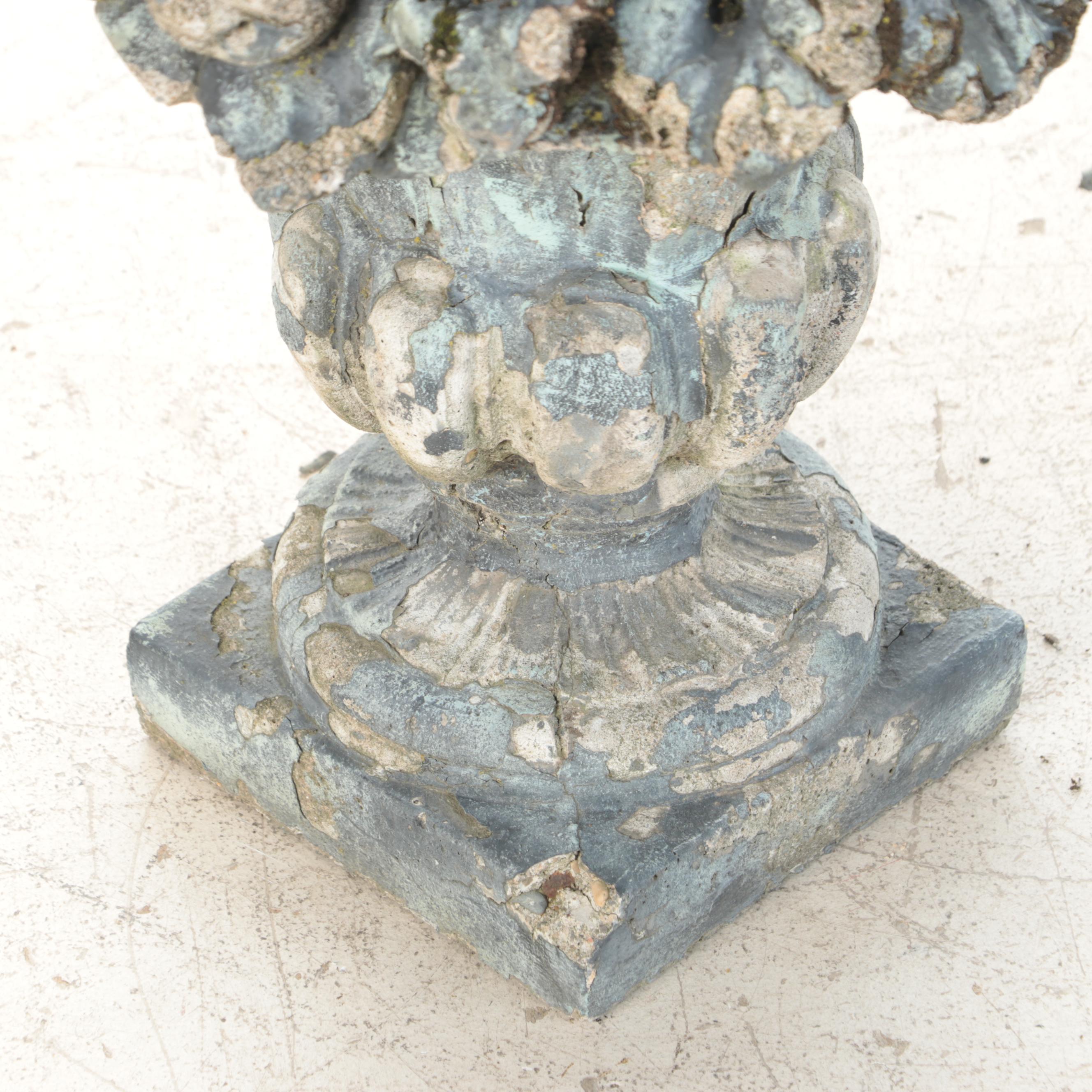 Pair of Cast Concrete Garden Fruit Baskets