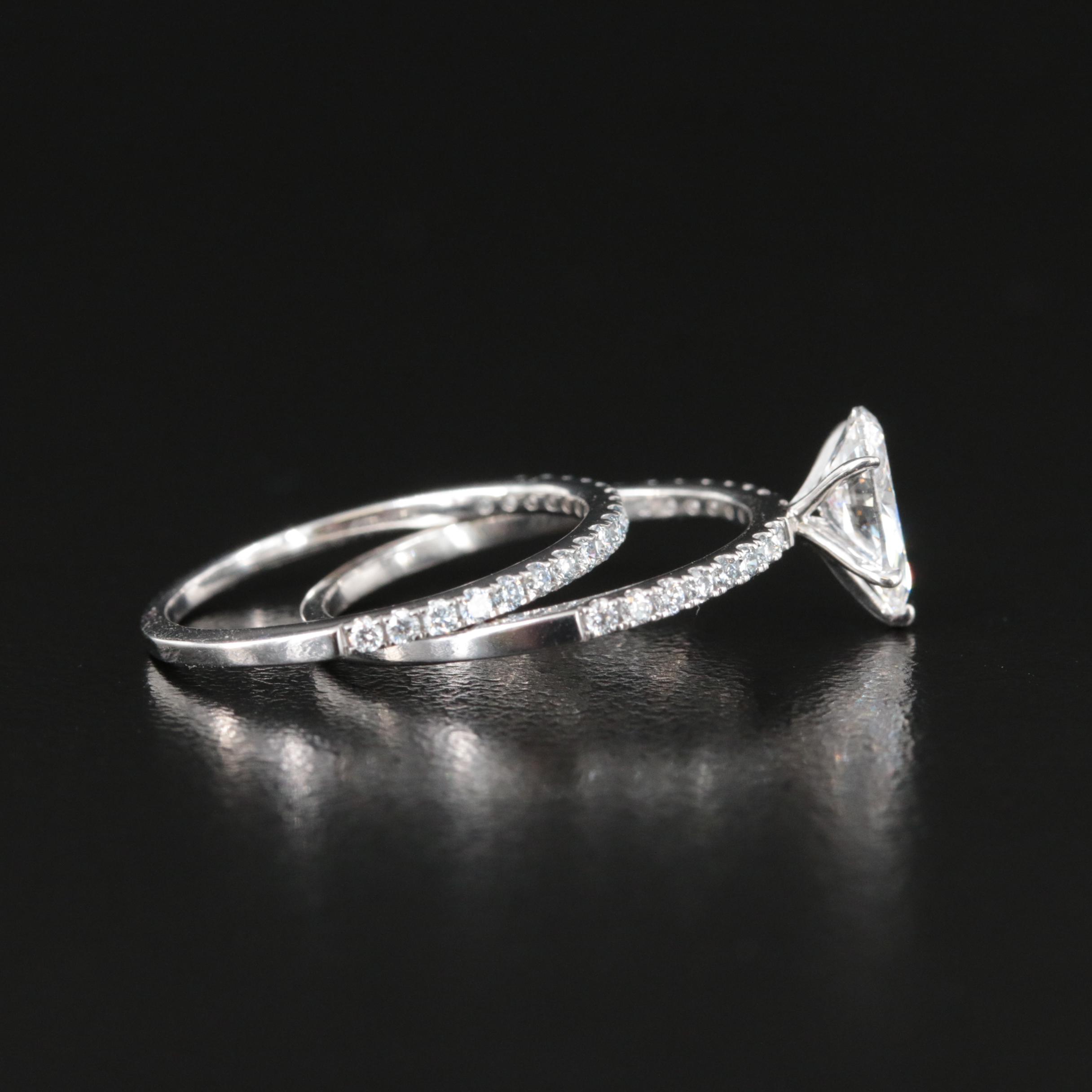 14K 1.33 CTW Lab Grown Diamond Ring Set