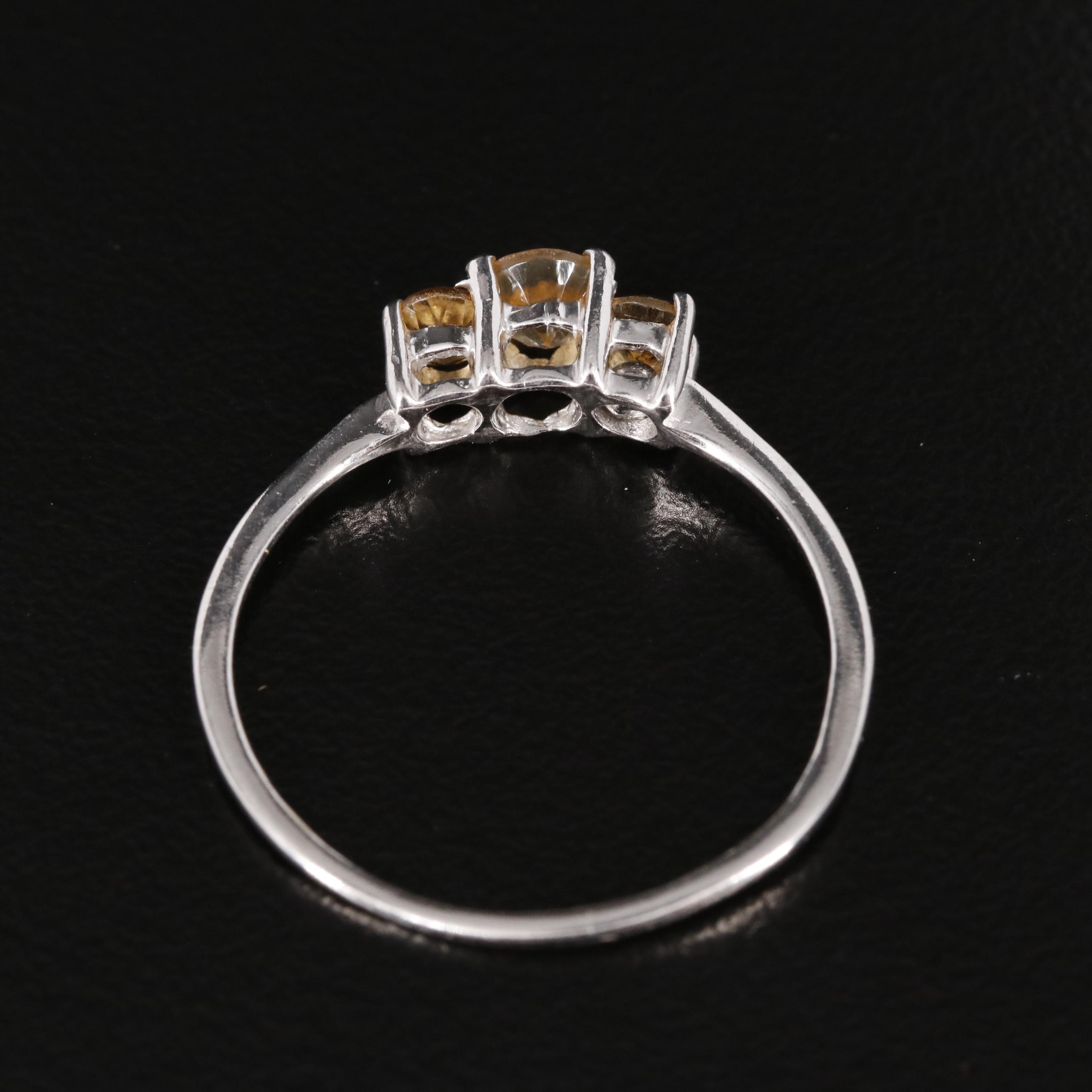 Sterling Citrine Ring