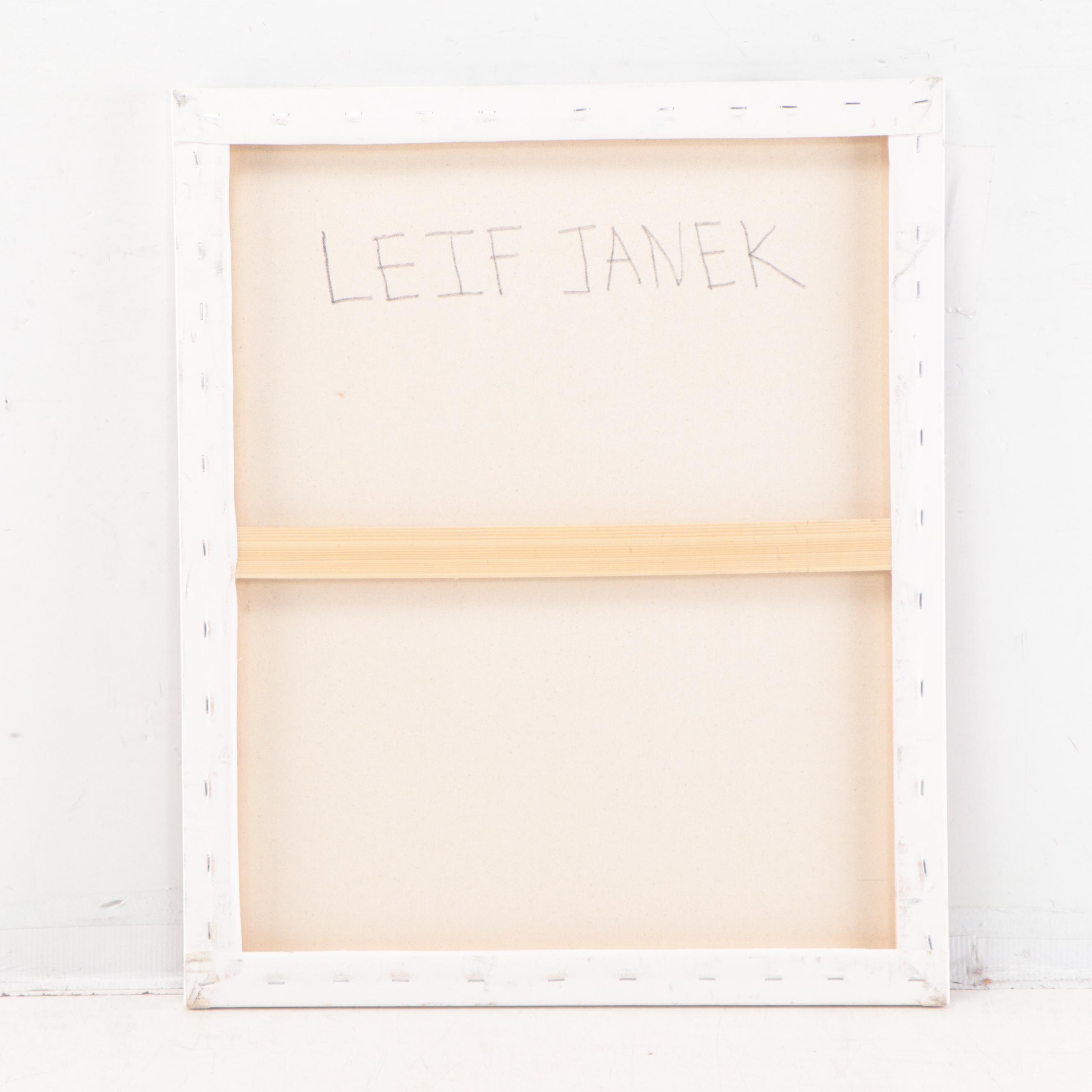 Leif Janek Abstract Acrylic Painting, 21st Century