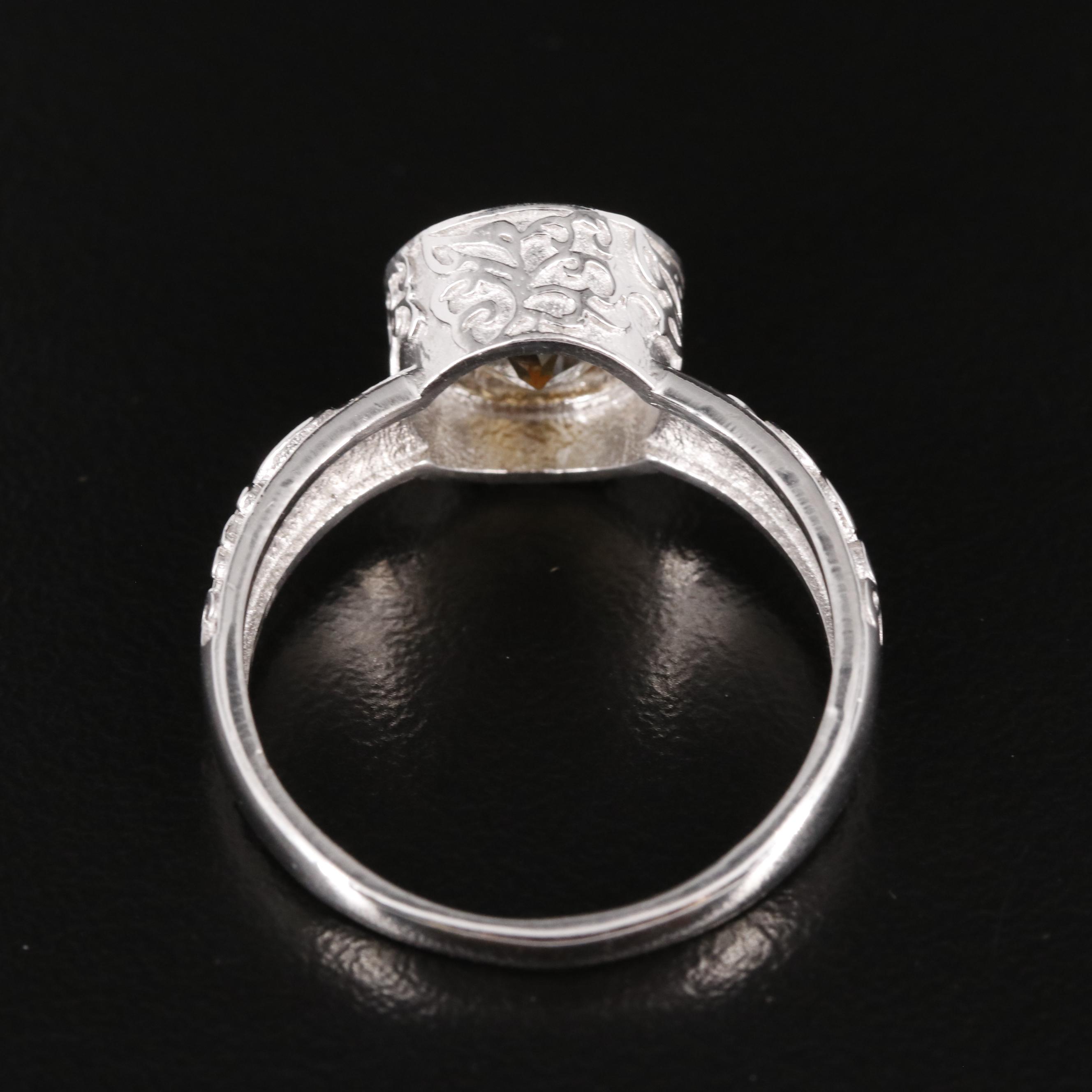 Sterling Citrine Ring