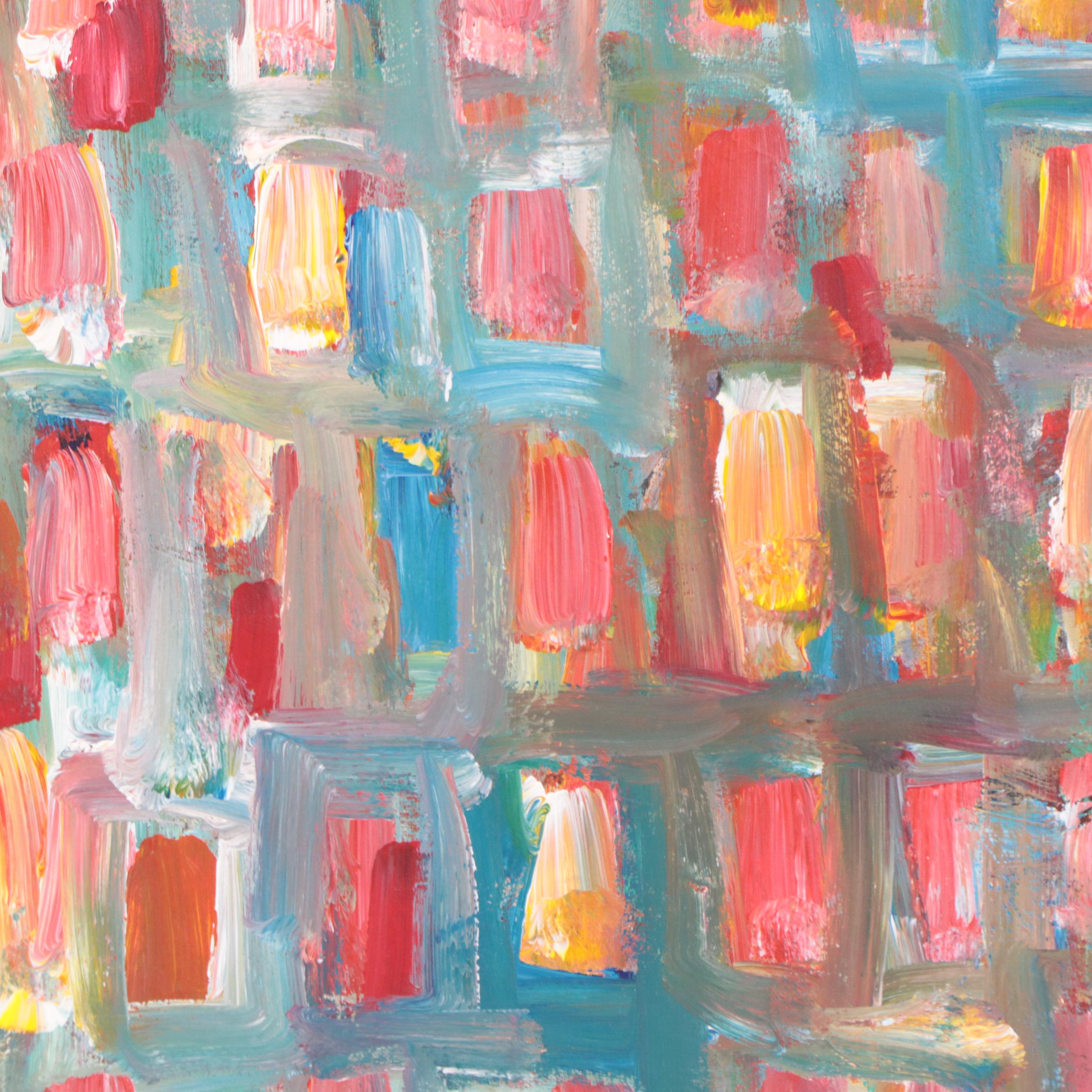 Leif Janek Abstract Acrylic Painting, 21st Century