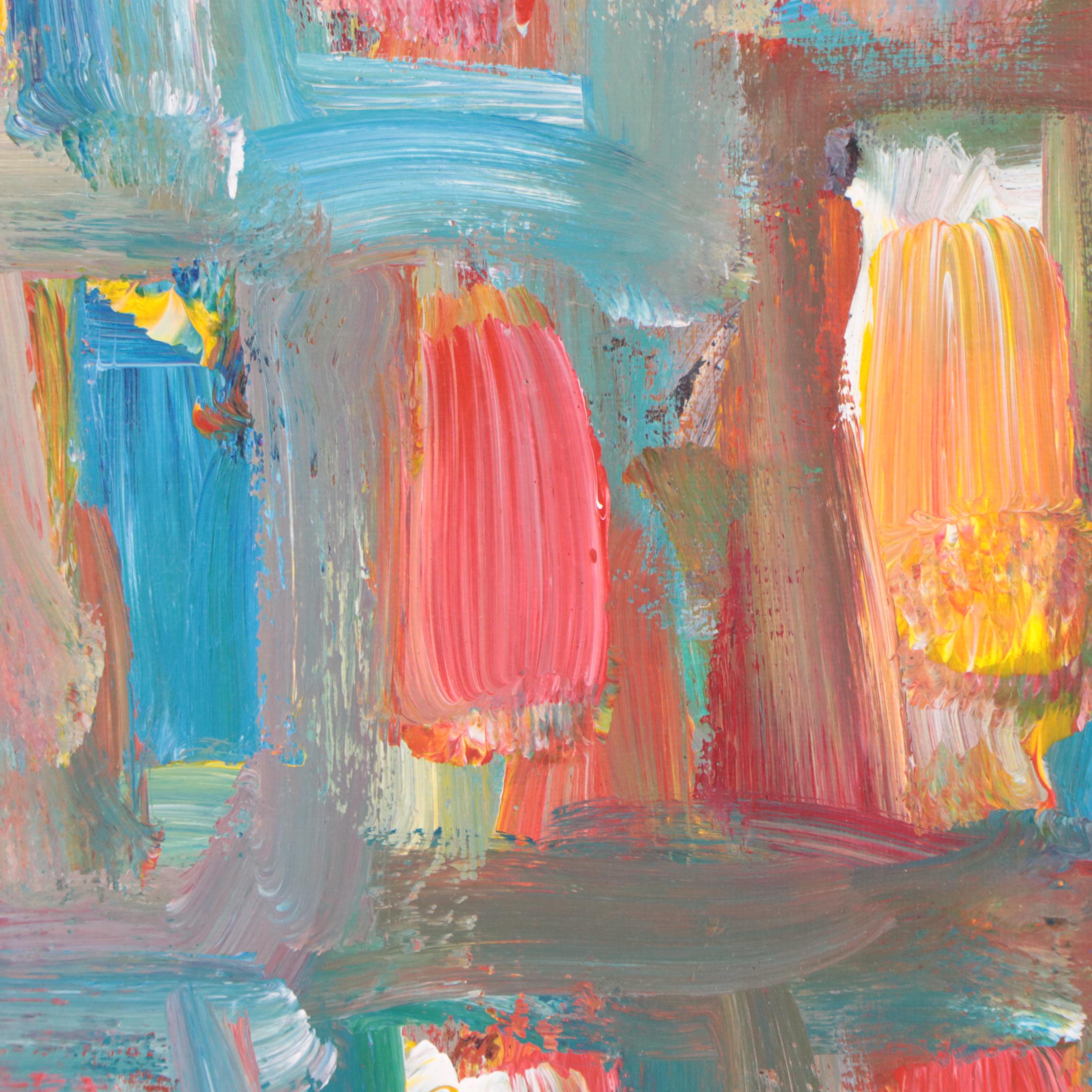 Leif Janek Abstract Acrylic Painting, 21st Century