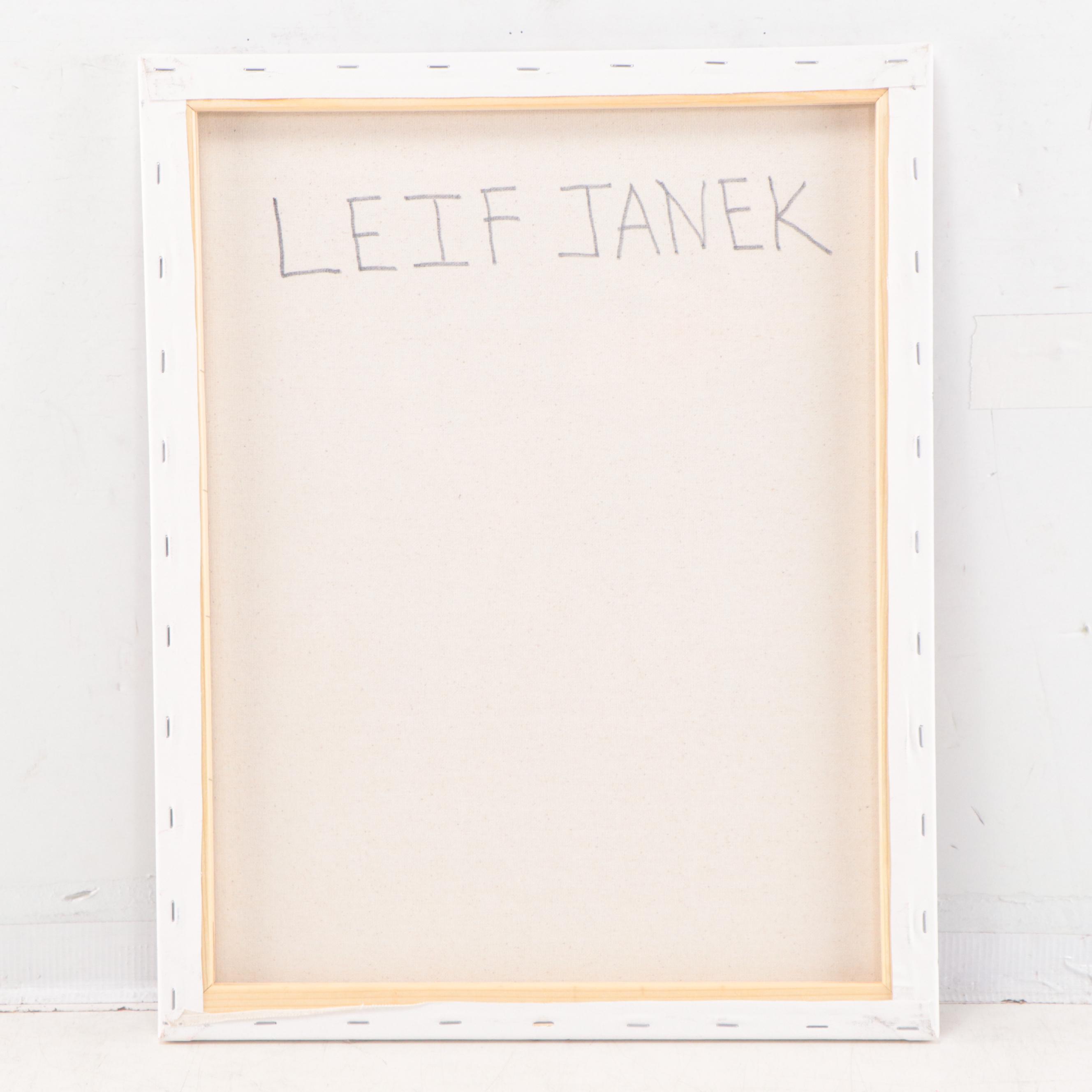 Leif Janek Abstract Acrylic Painting, 21st Century