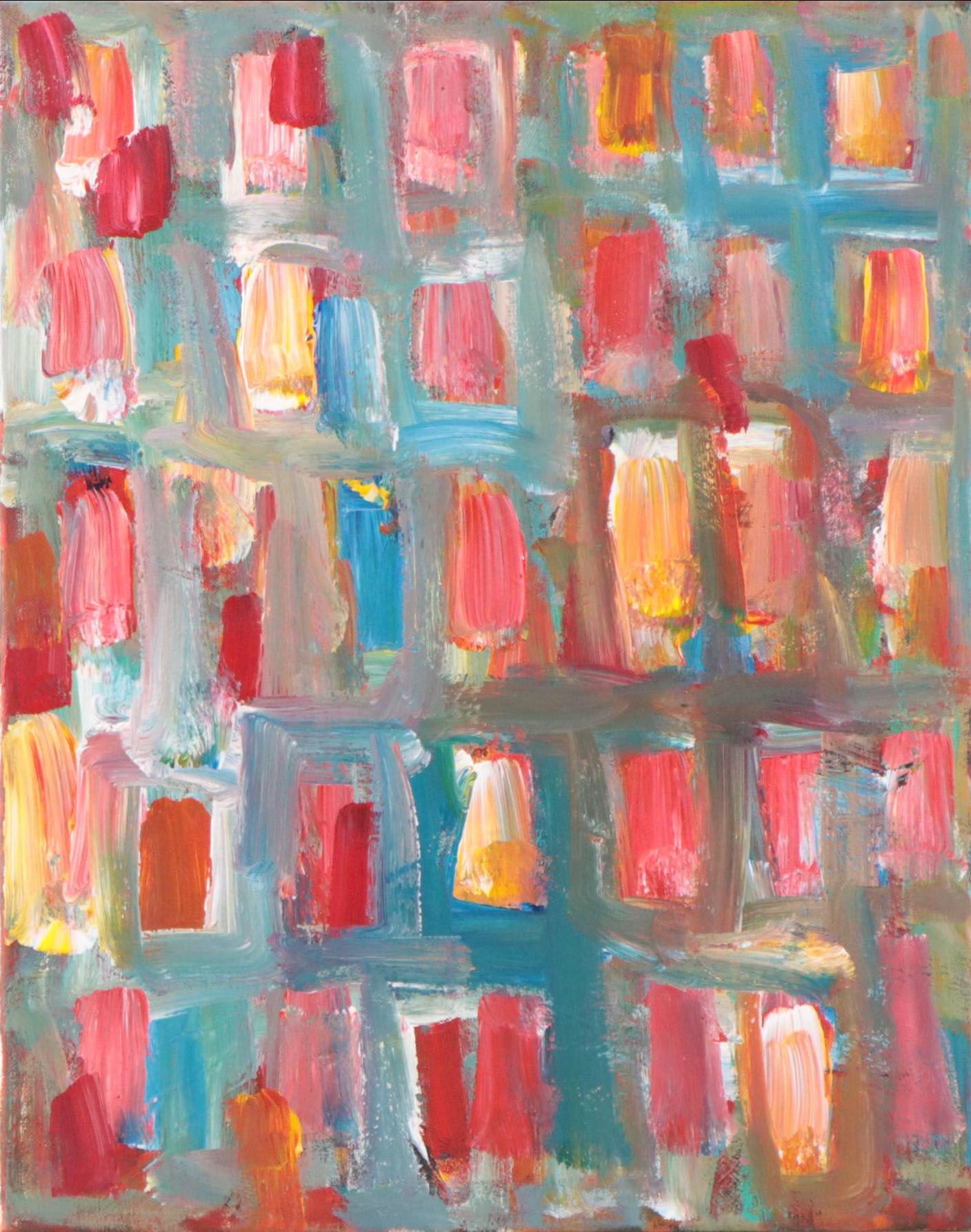 Leif Janek Abstract Acrylic Painting, 21st Century