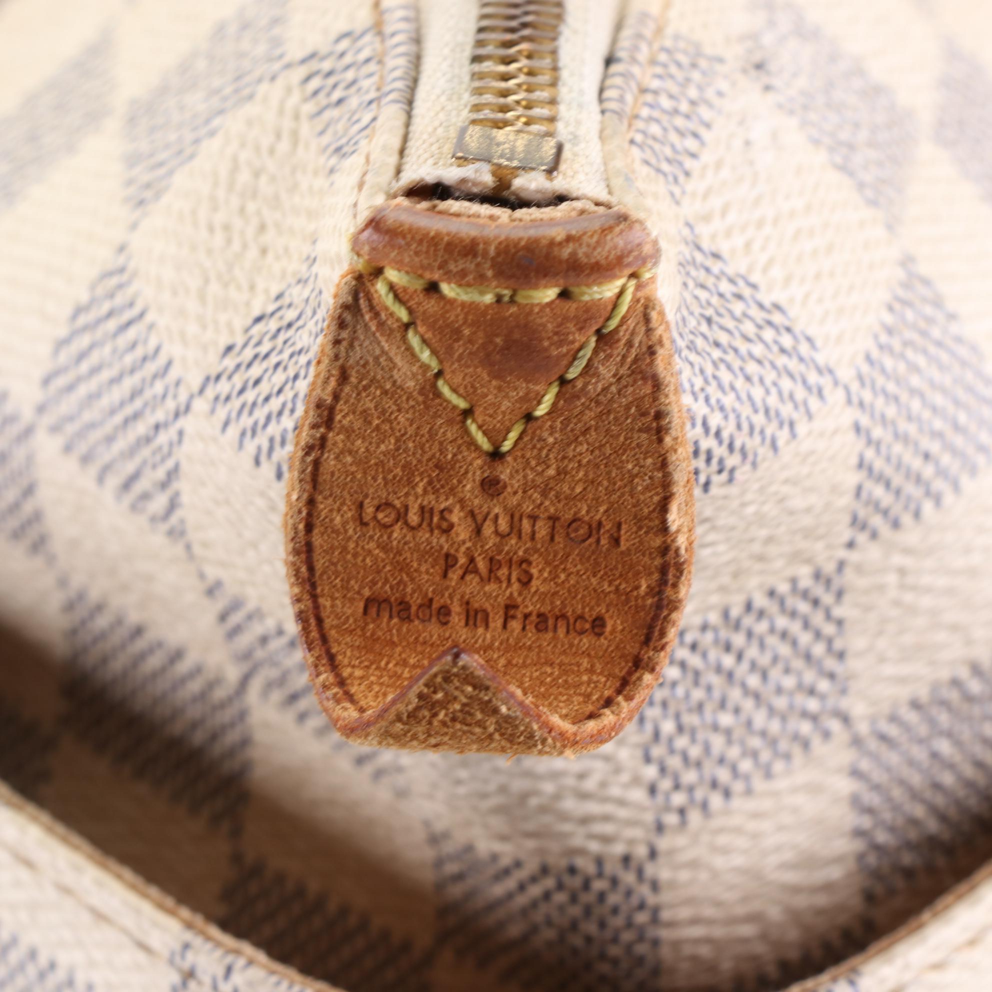 Louis Vuitton Totally PM in Damier Azur Canvas and Vachetta Leather