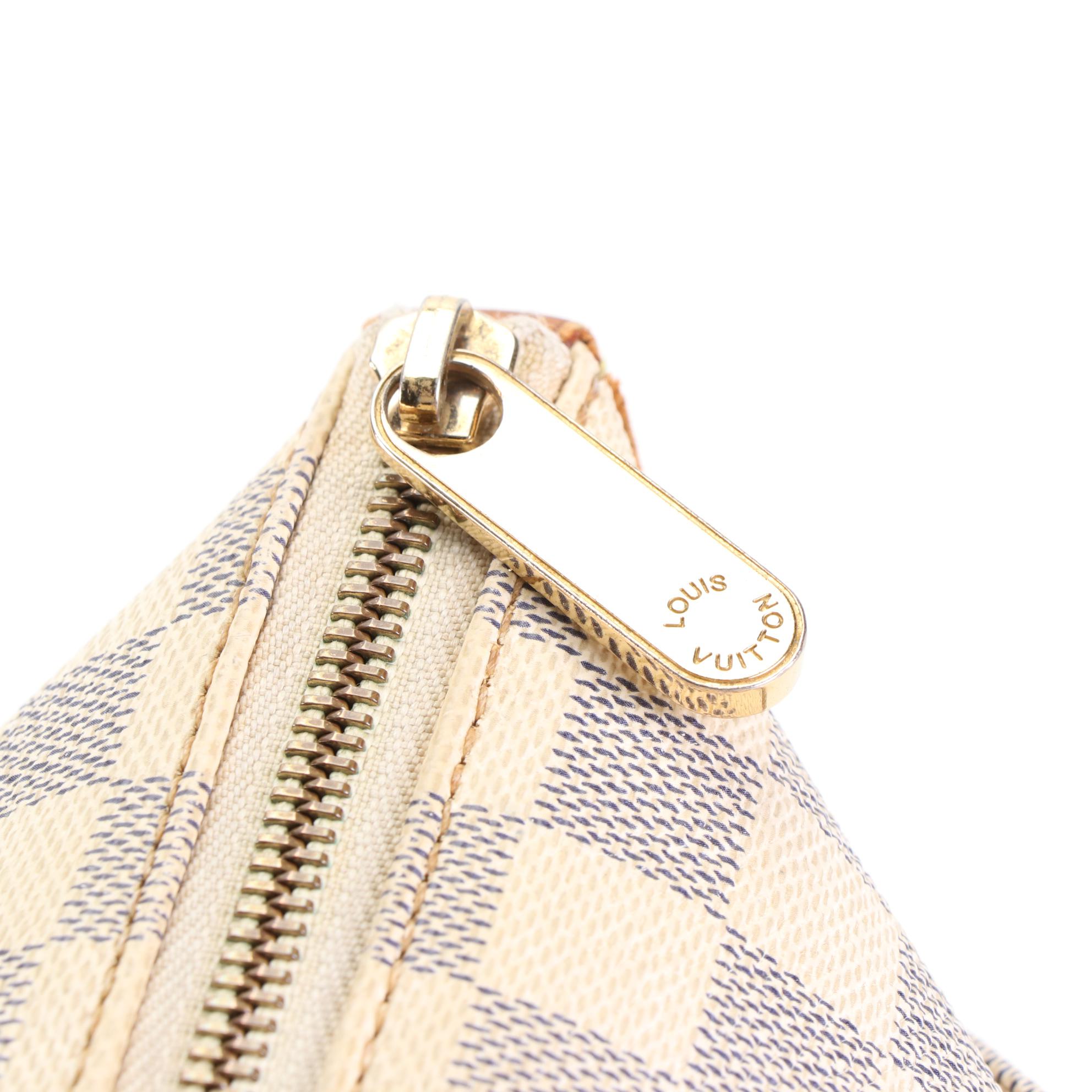 Louis Vuitton Totally PM in Damier Azur Canvas and Vachetta Leather