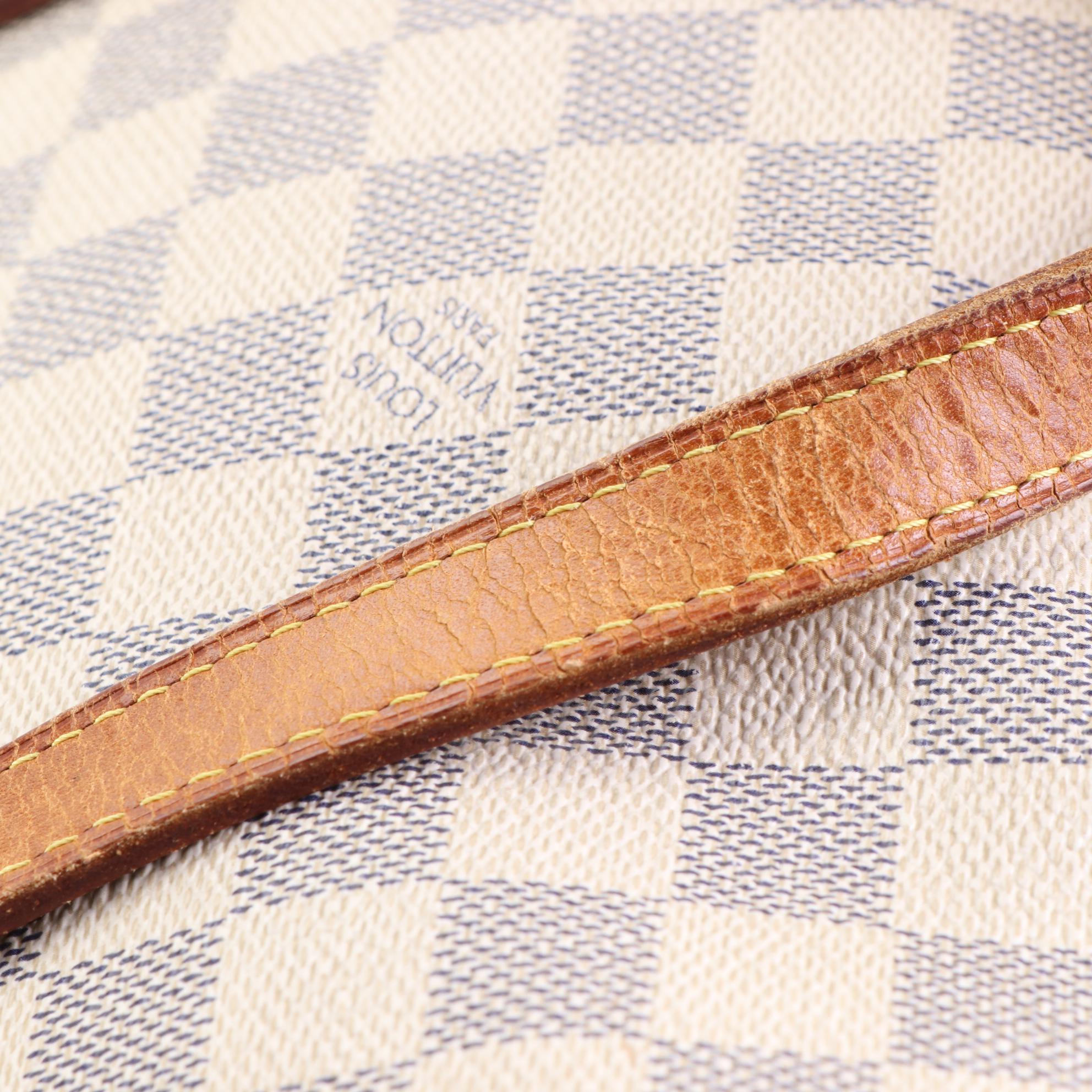 Louis Vuitton Totally PM in Damier Azur Canvas and Vachetta Leather