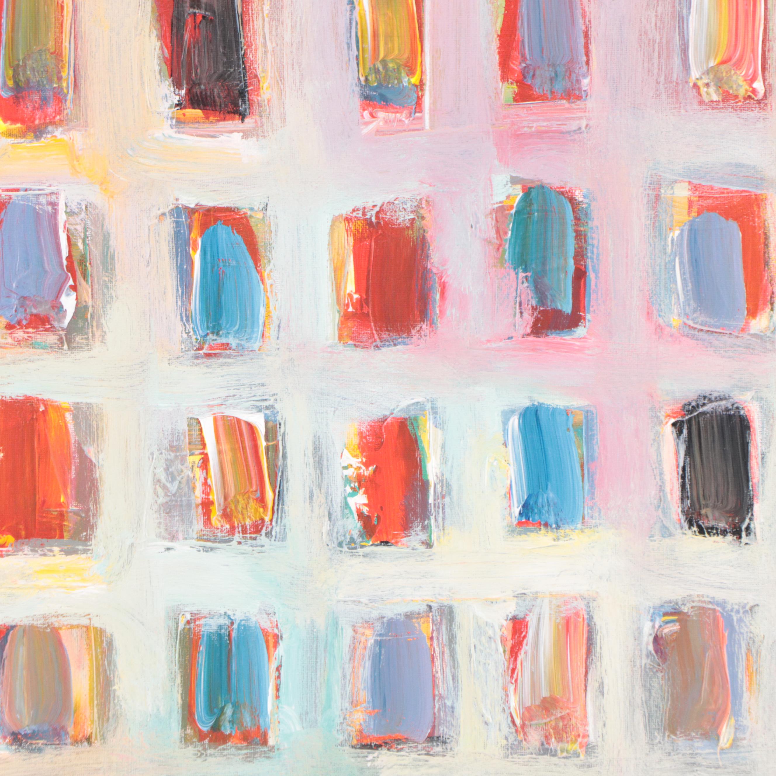 Leif Janek Abstract Acrylic Painting, 21st Century