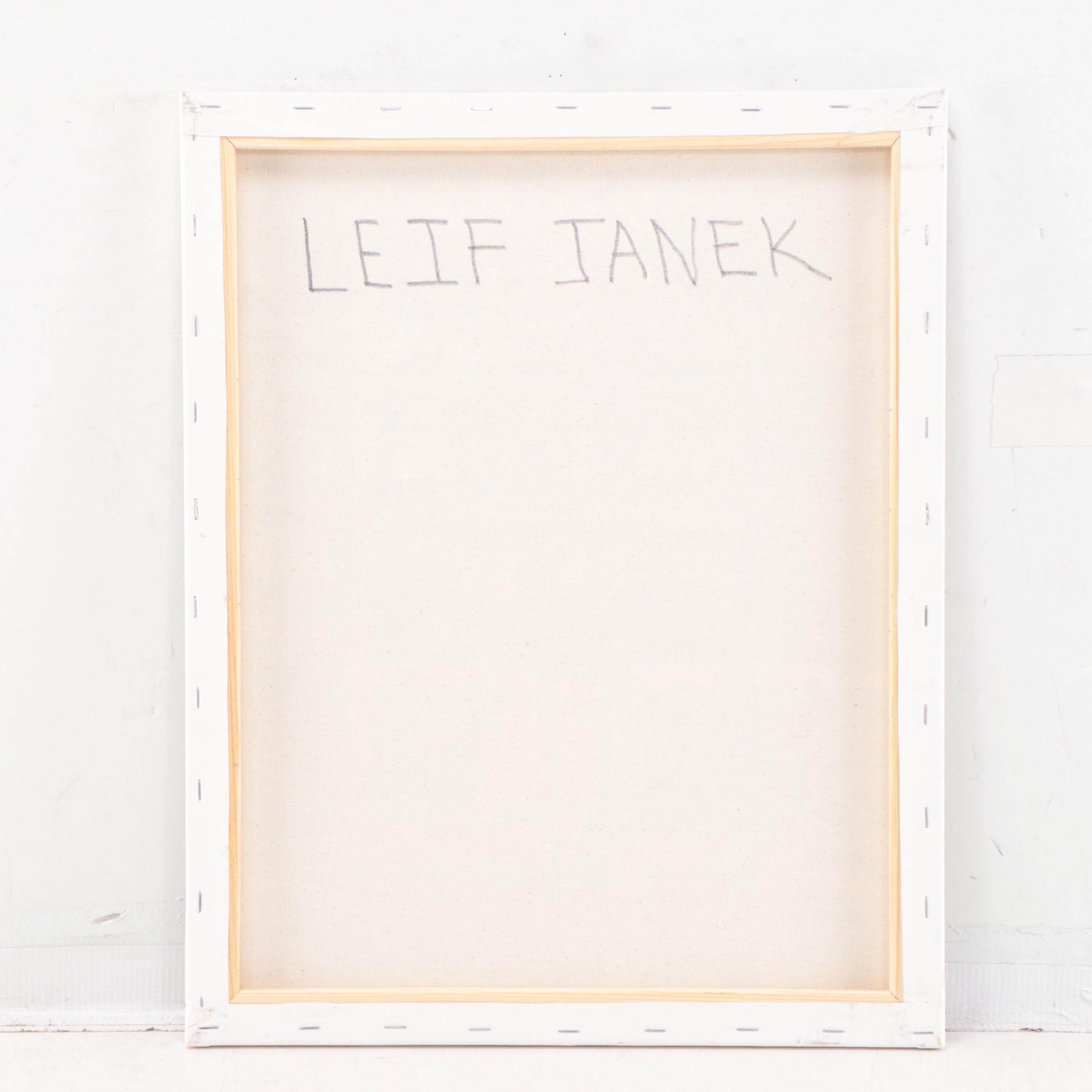 Leif Janek Abstract Acrylic Painting, 21st Century