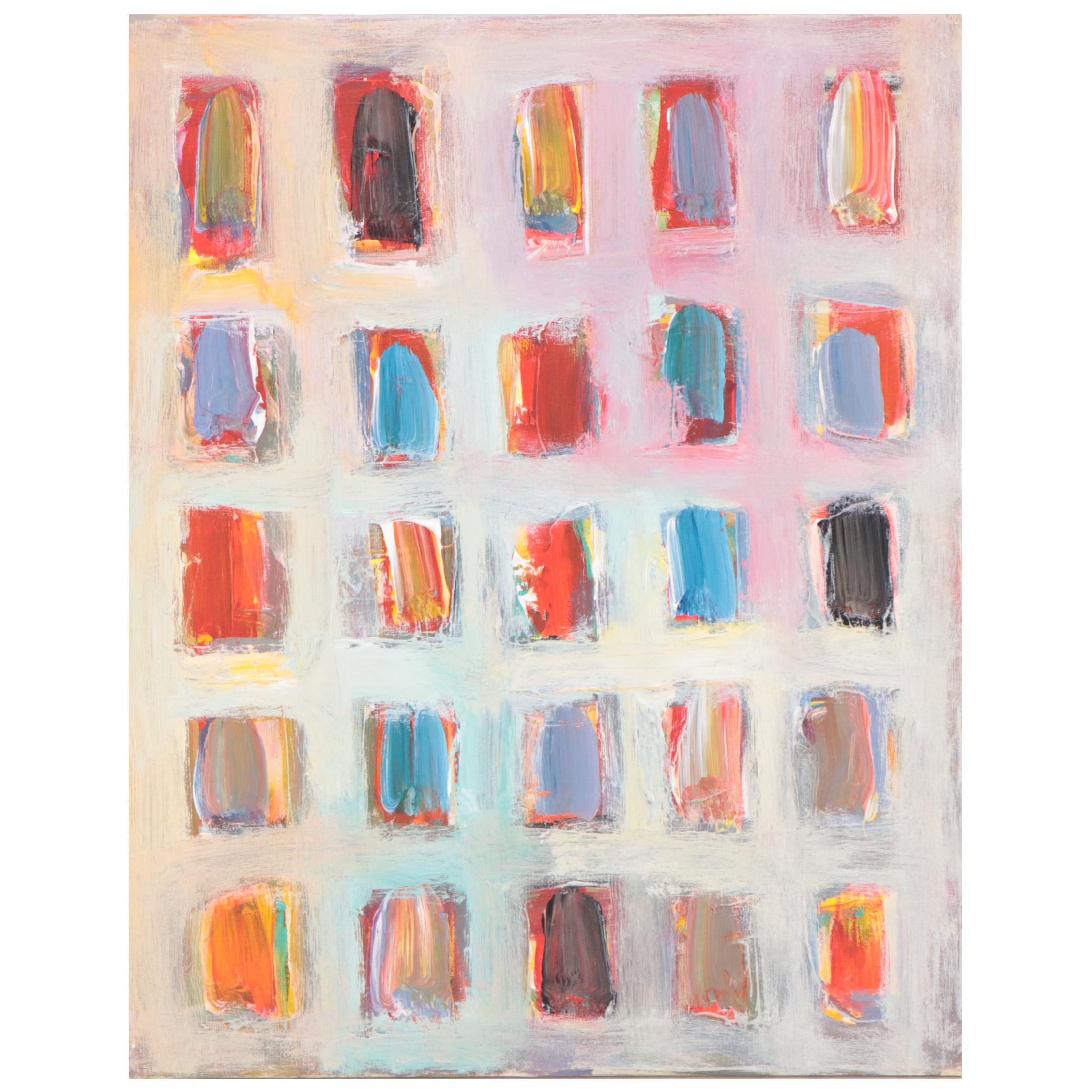 Leif Janek Abstract Acrylic Painting, 21st Century