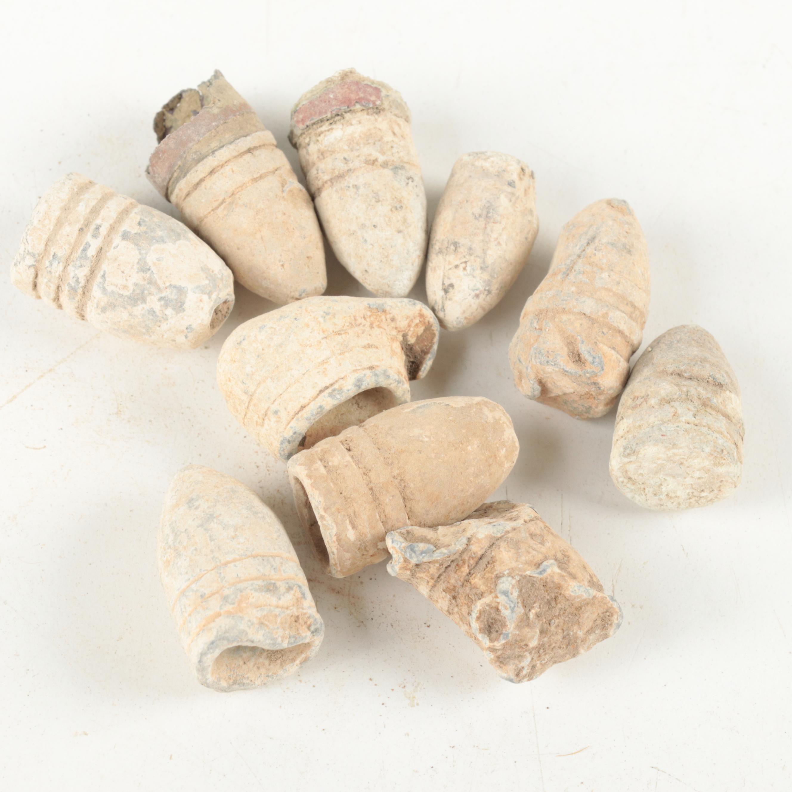 Civil War Era Ammunition and Relic Displays, Including Hotchkiss Shell Remnant