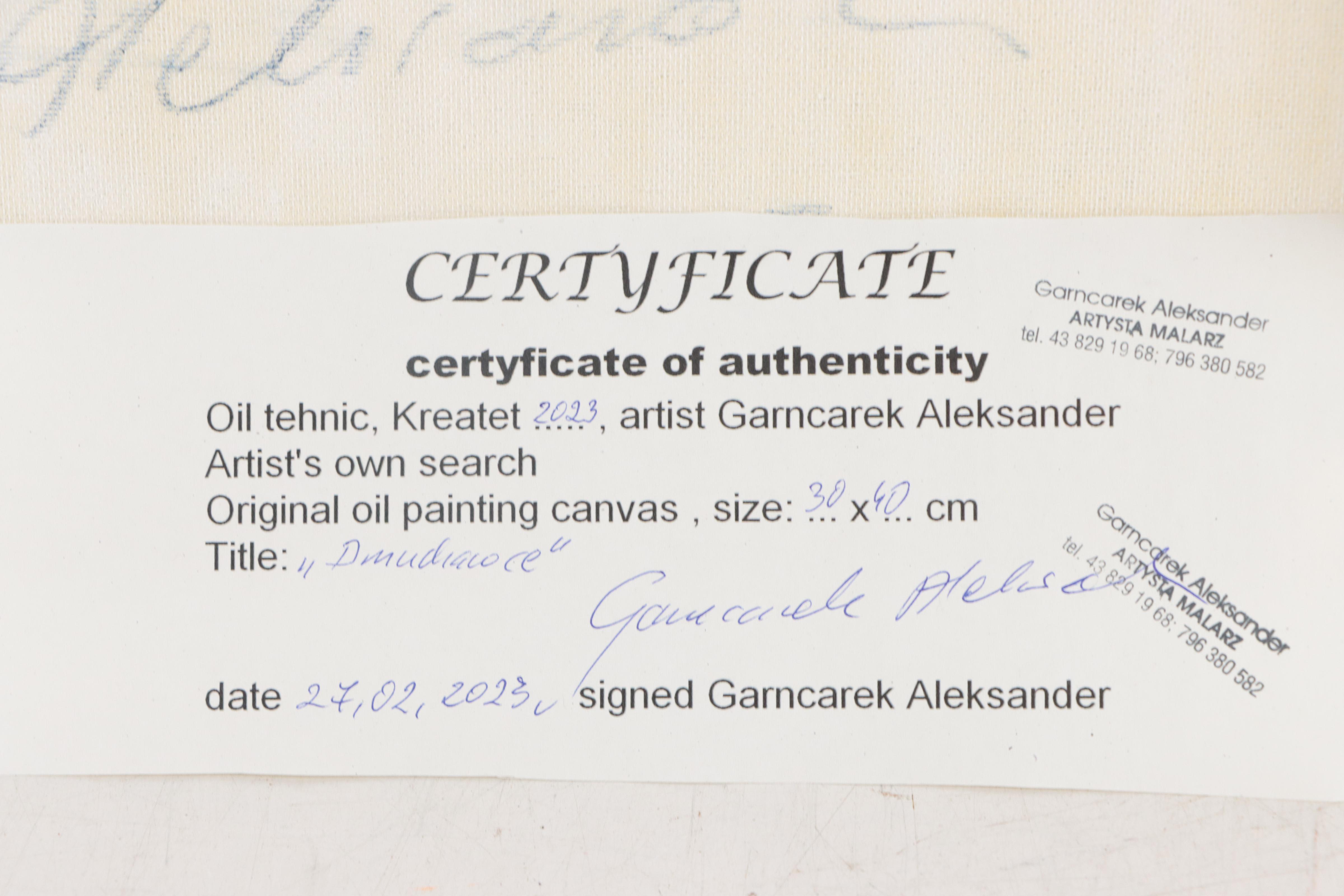 Garncarek Aleksander Oil Painting "Dmuchawce," 2023