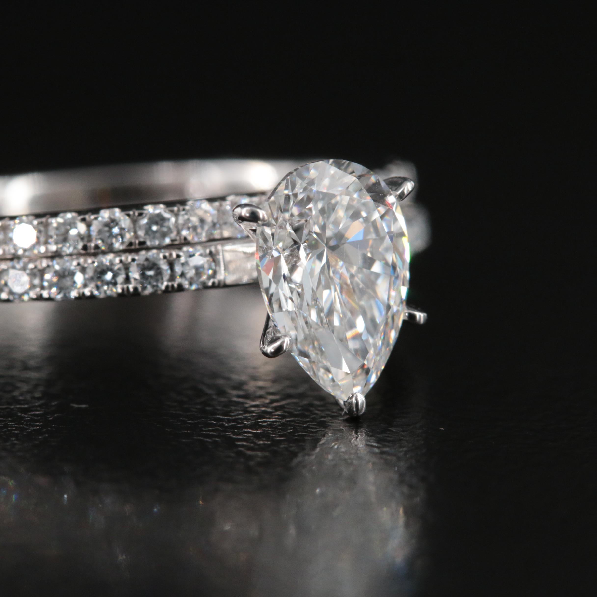 14K 1.33 CTW Lab Grown Diamond Ring and Band Set