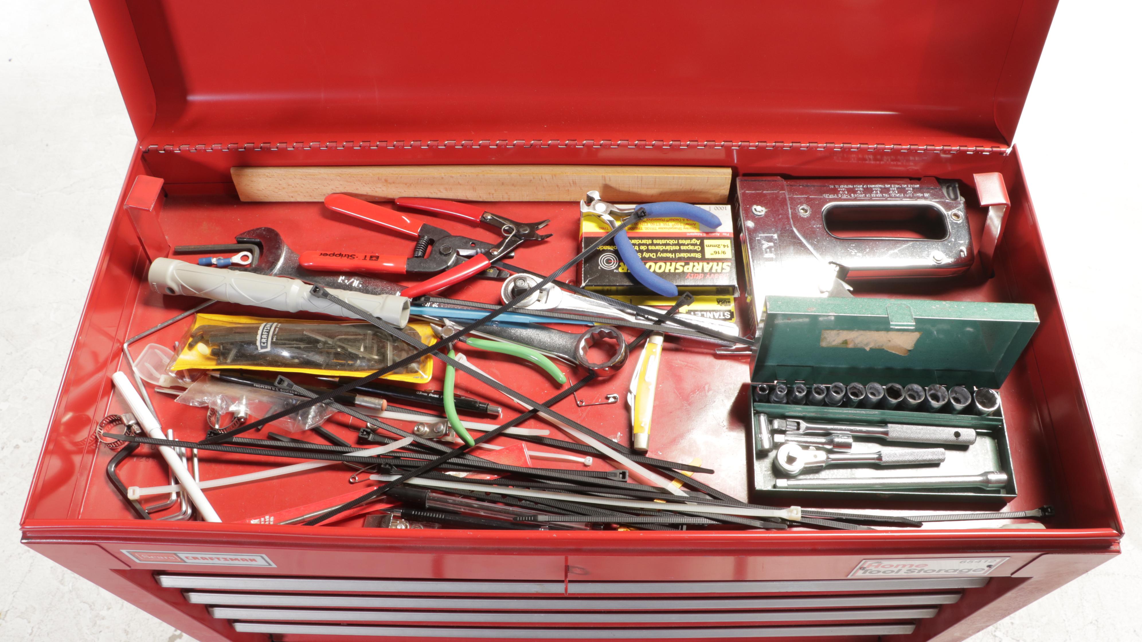 Sears/Craftsman Steel Tool Chest with Tools and Accessories