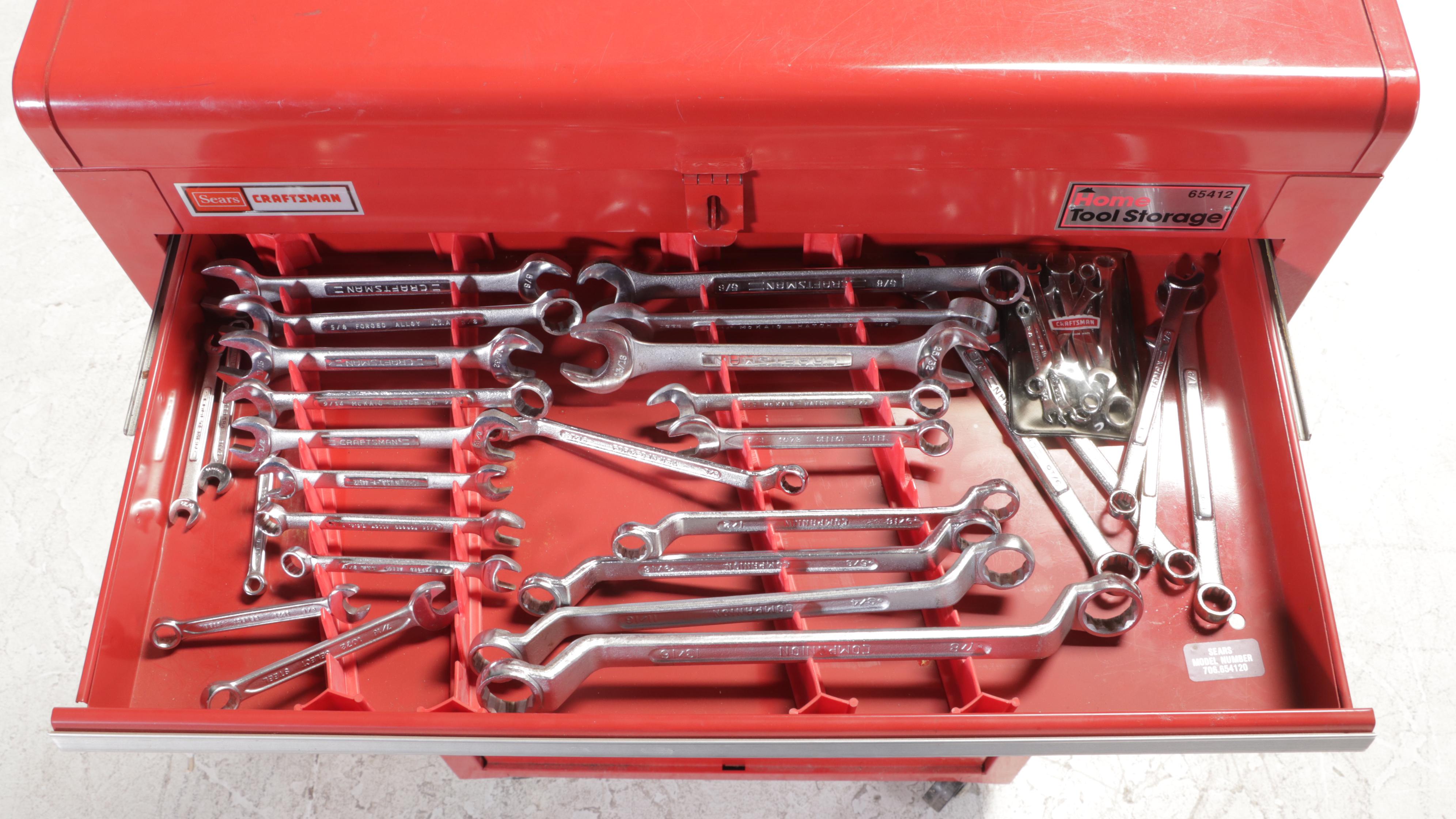 Sears/Craftsman Steel Tool Chest with Tools and Accessories