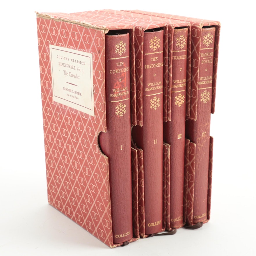 "The Complete Works of Shakespeare" Four-Volume Set Edited by Peter Alexander