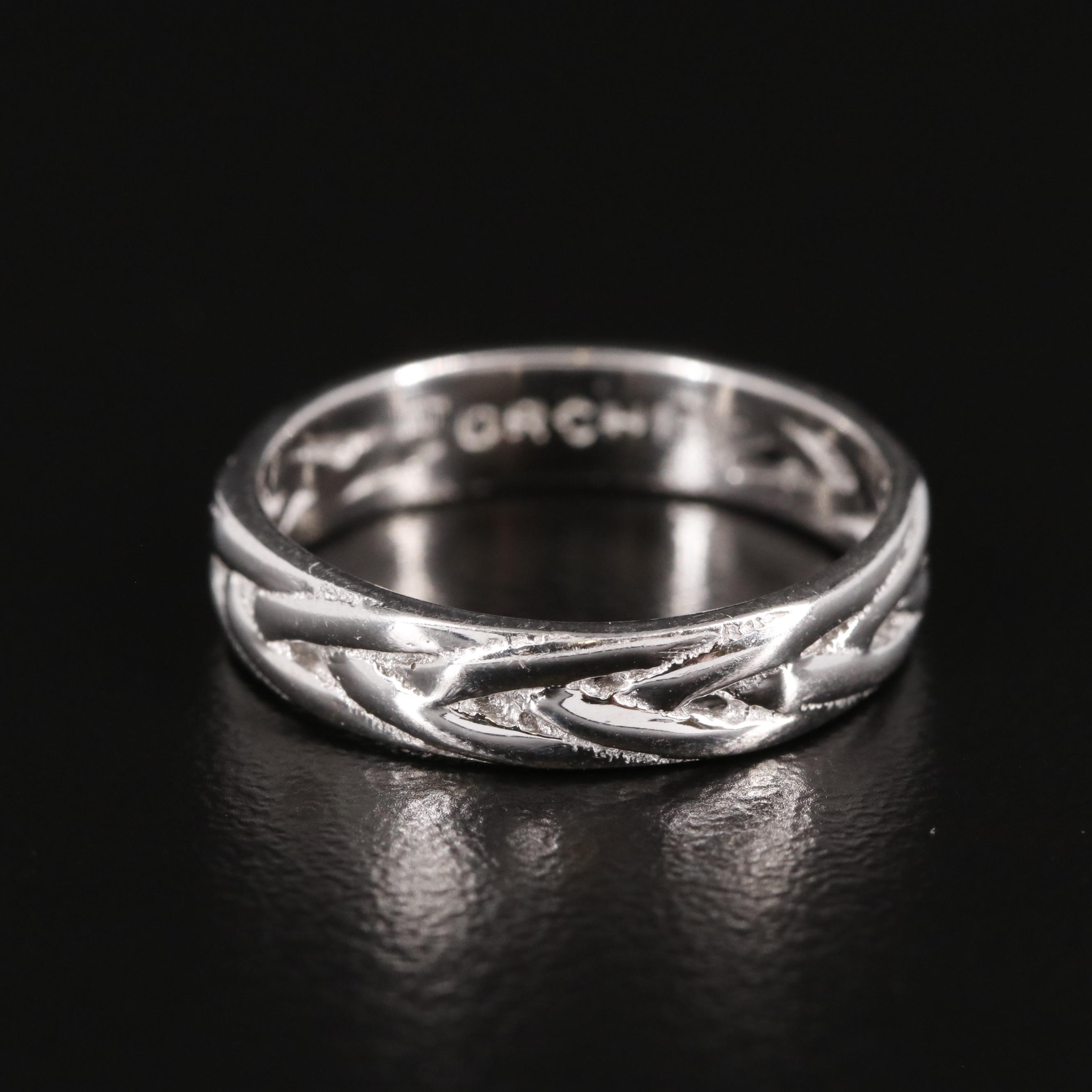 Sterling Textured Band Ring