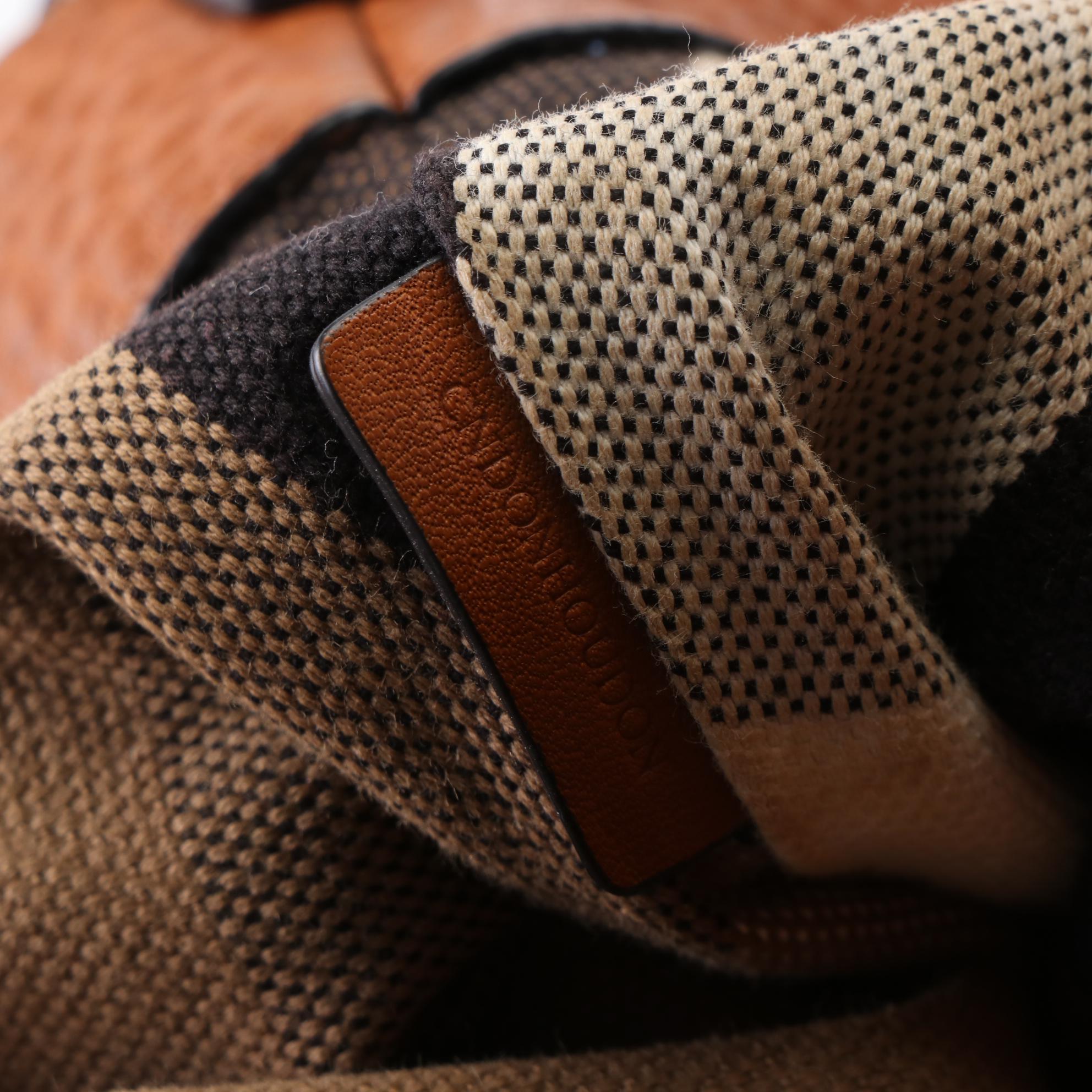 Burberry Maidstone Convertible Tote Bag in Grain Leather and House Check Canvas