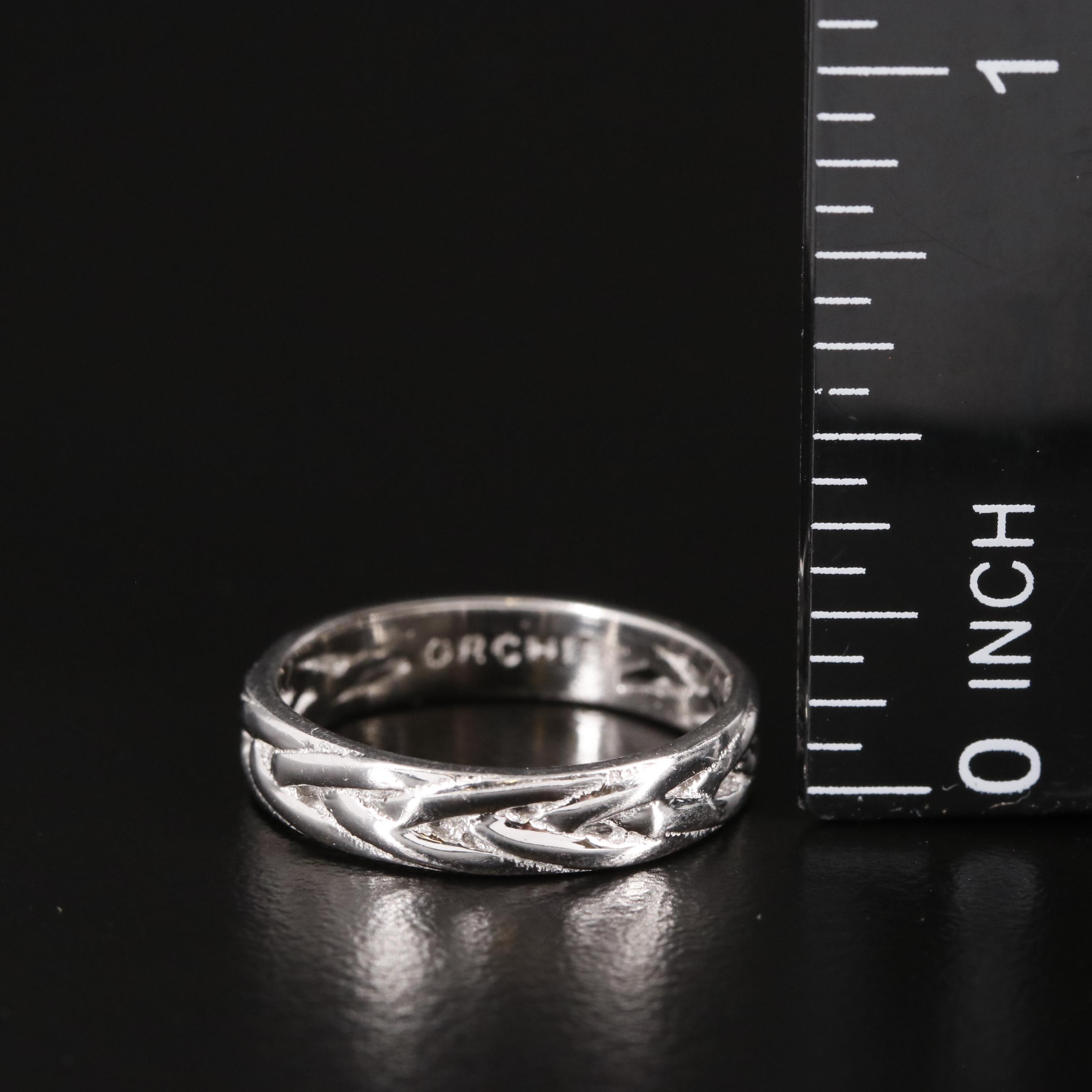 Sterling Textured Band Ring