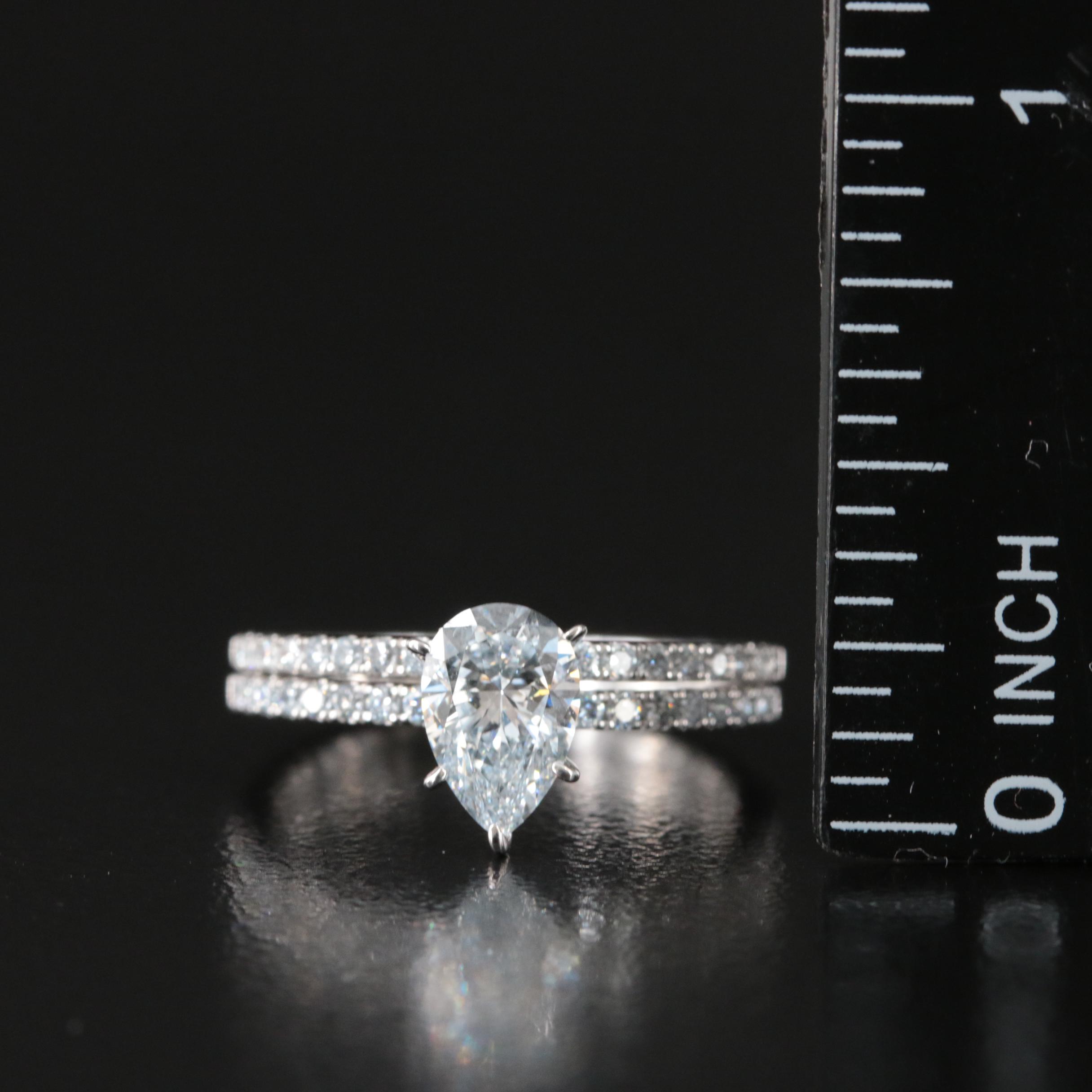 14K 1.33 CTW Lab Grown Diamond Ring Set