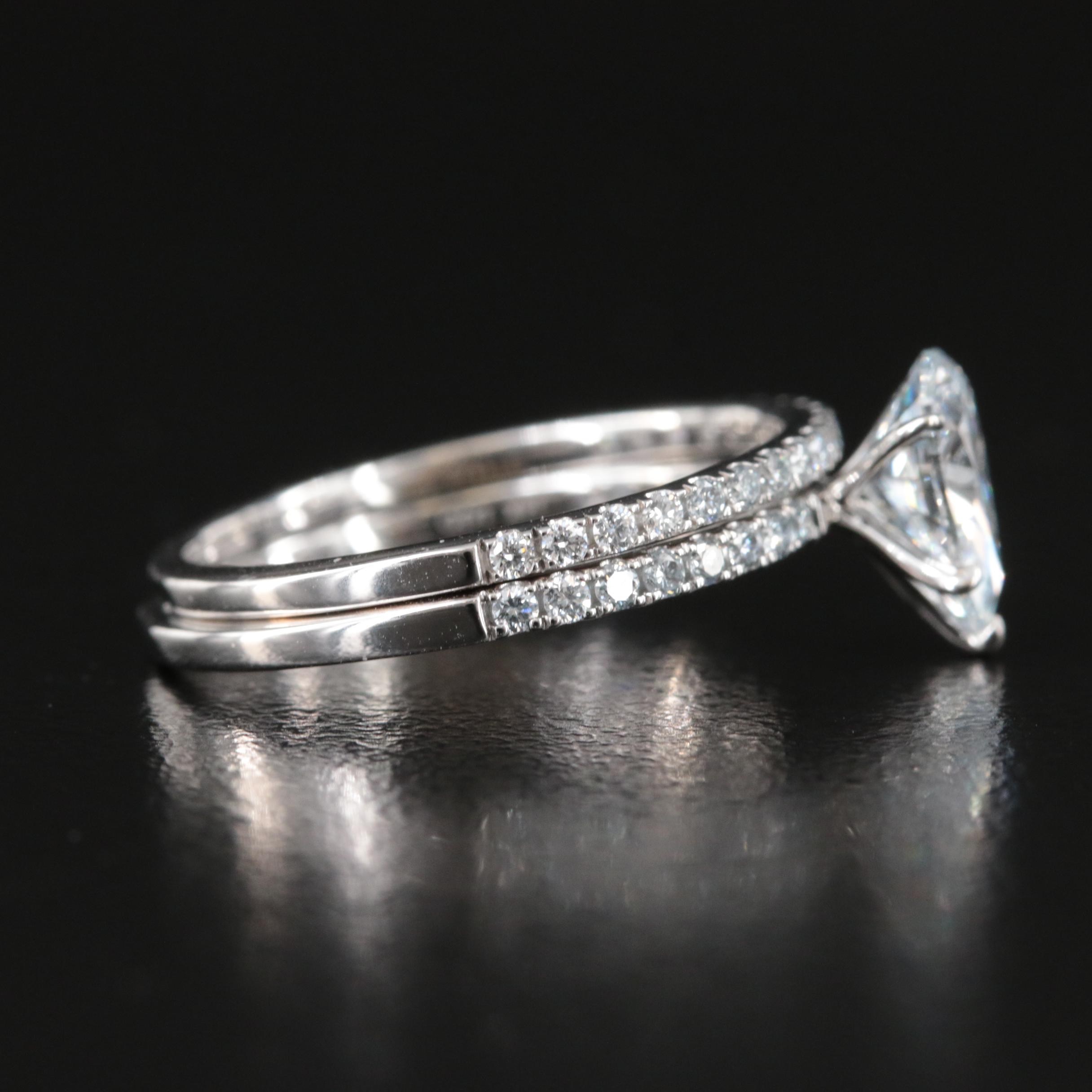 14K 1.33 CTW Lab Grown Diamond Ring Set