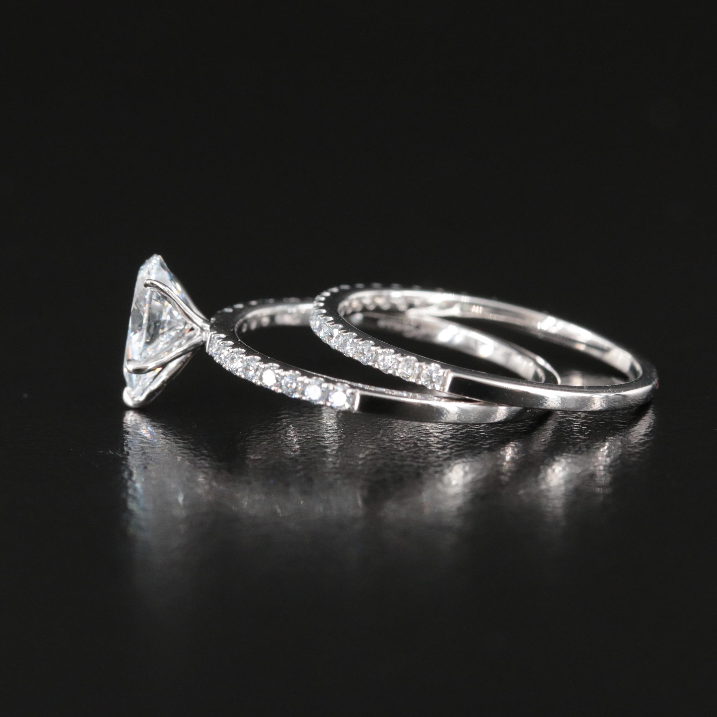 14K 1.33 CTW Lab Grown Diamond Ring Set