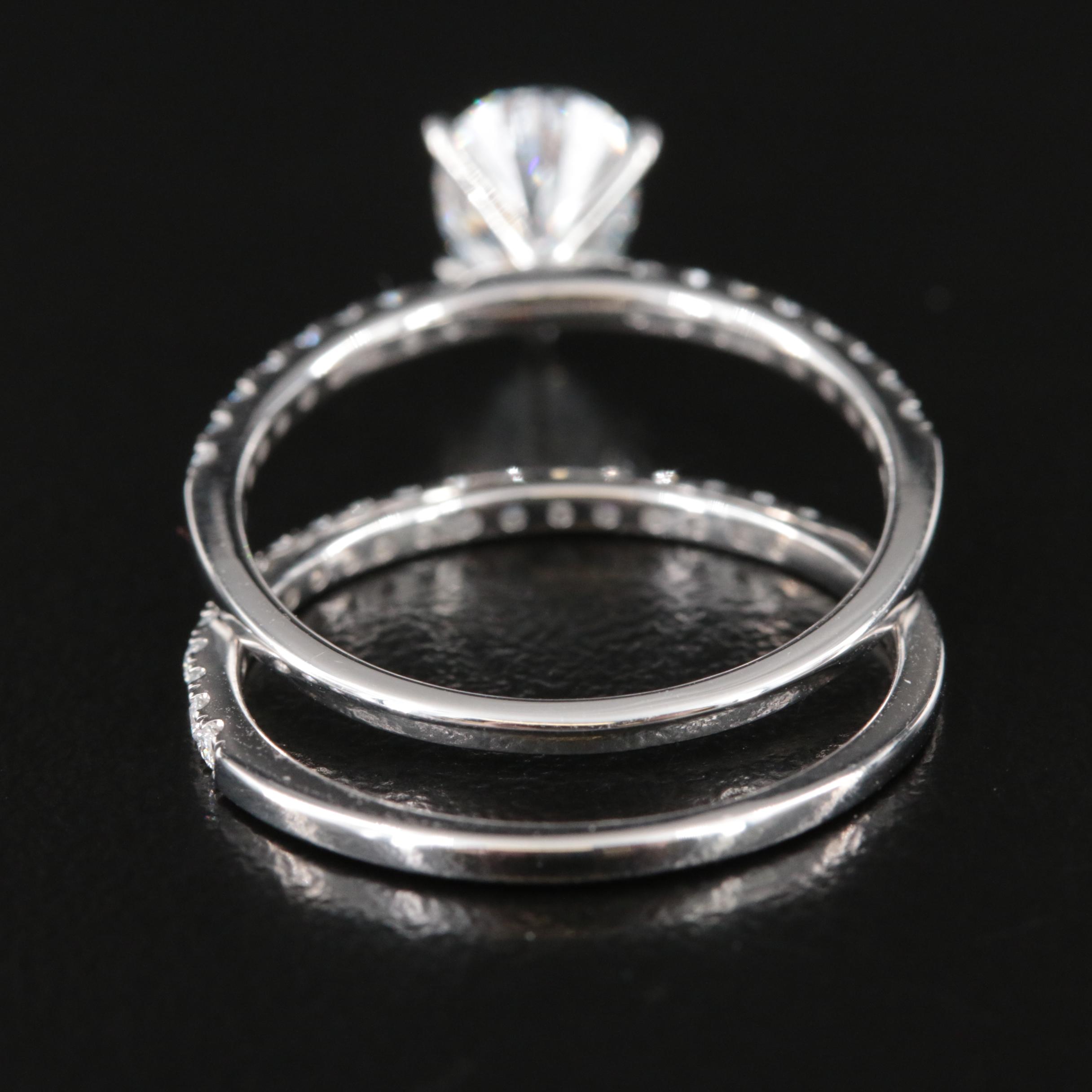 14K 1.33 CTW Lab Grown Diamond Ring Set