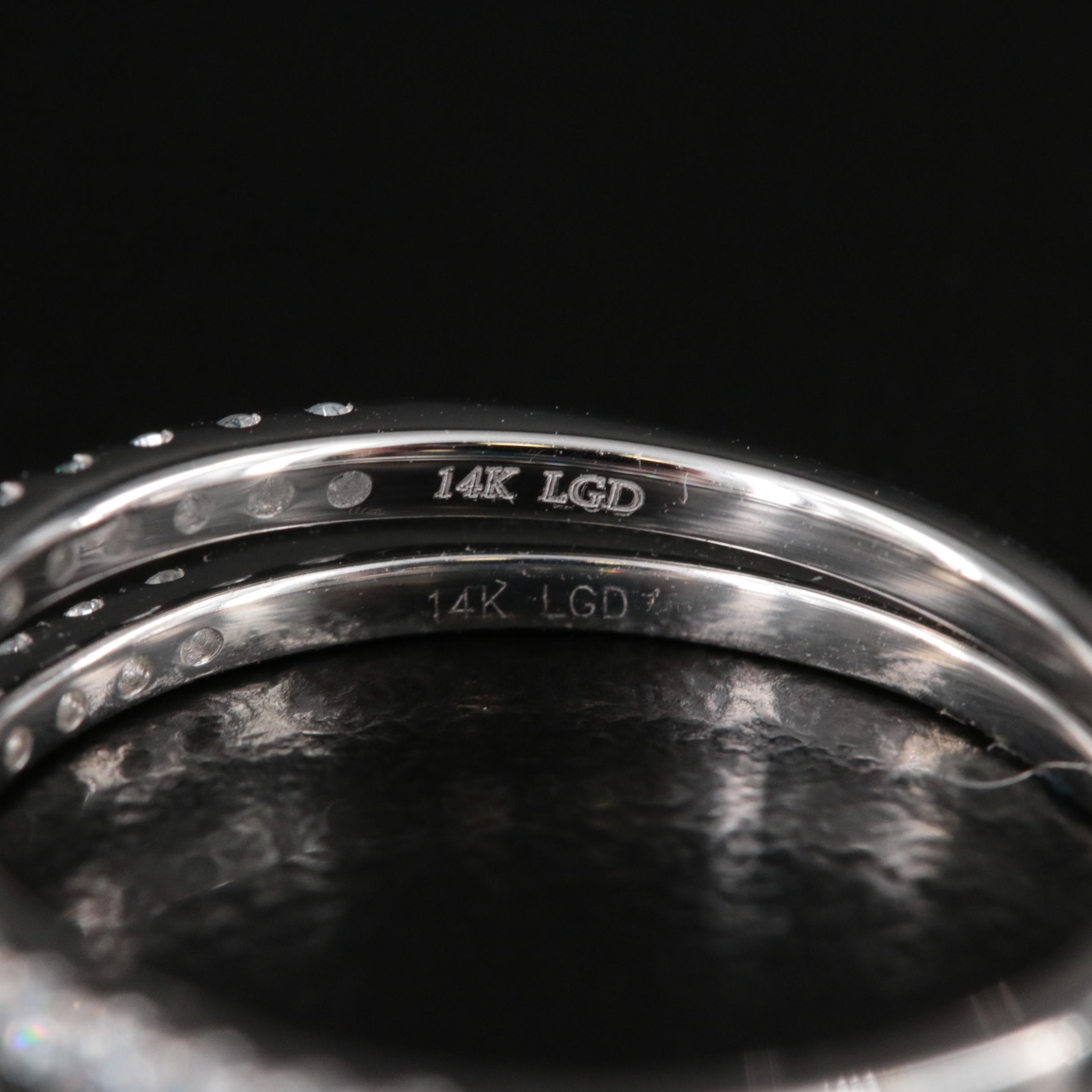 14K 1.33 CTW Lab Grown Diamond Ring Set