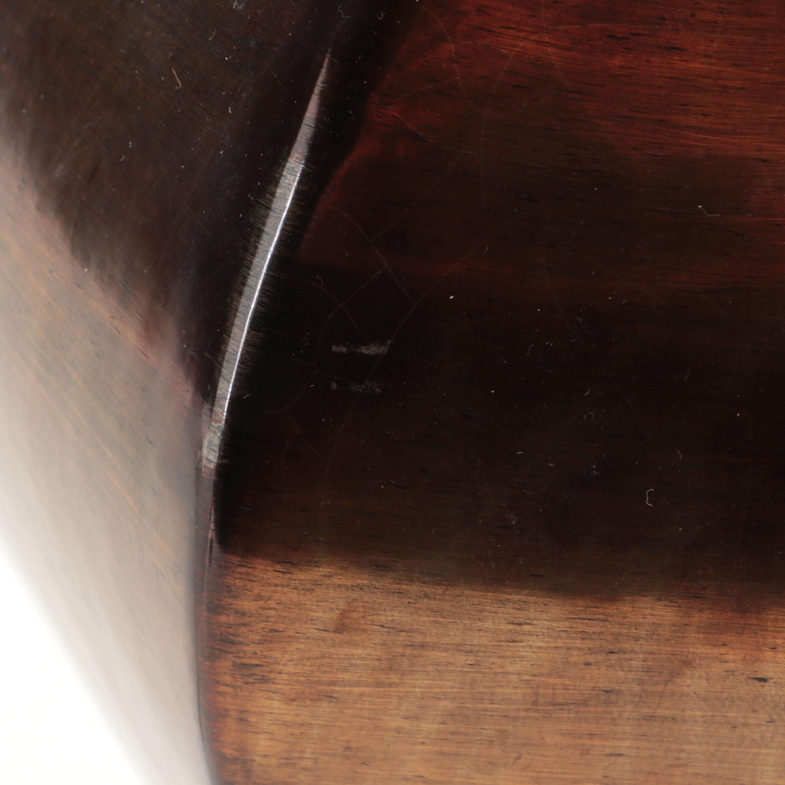 Bronzed Ceramic Ginger Jar Lamp with Italian Gilded Wood Tray