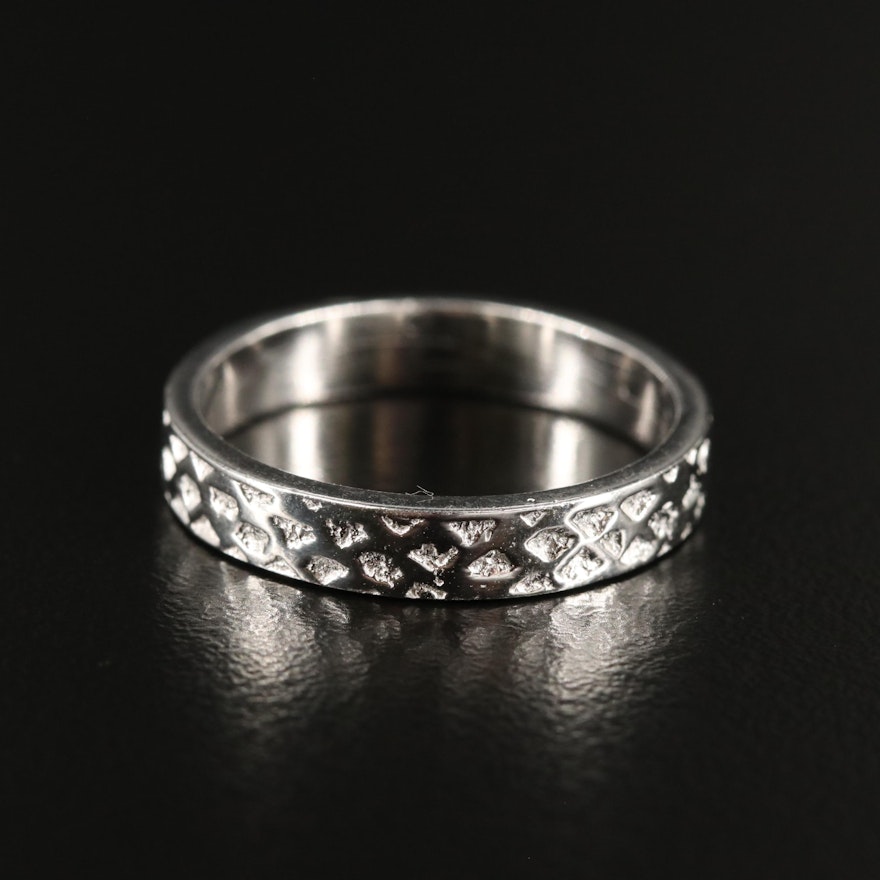 Sterling Textured Band