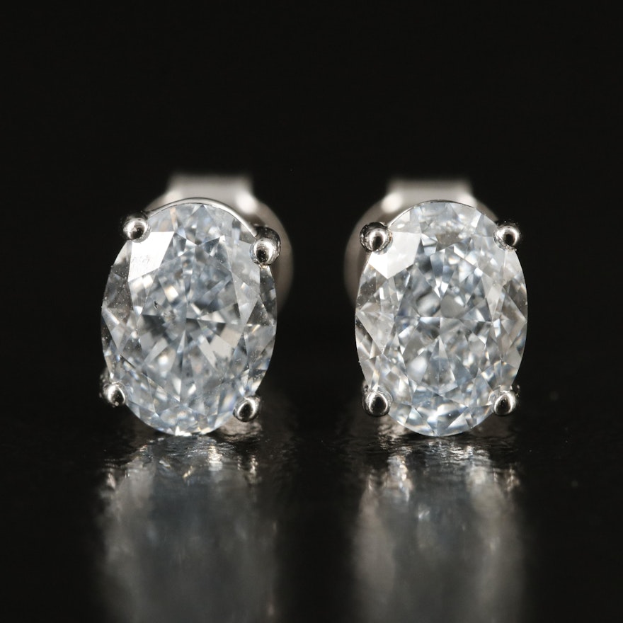 14K 1.70 CTW Lab Grown Diamond Stud Earrings