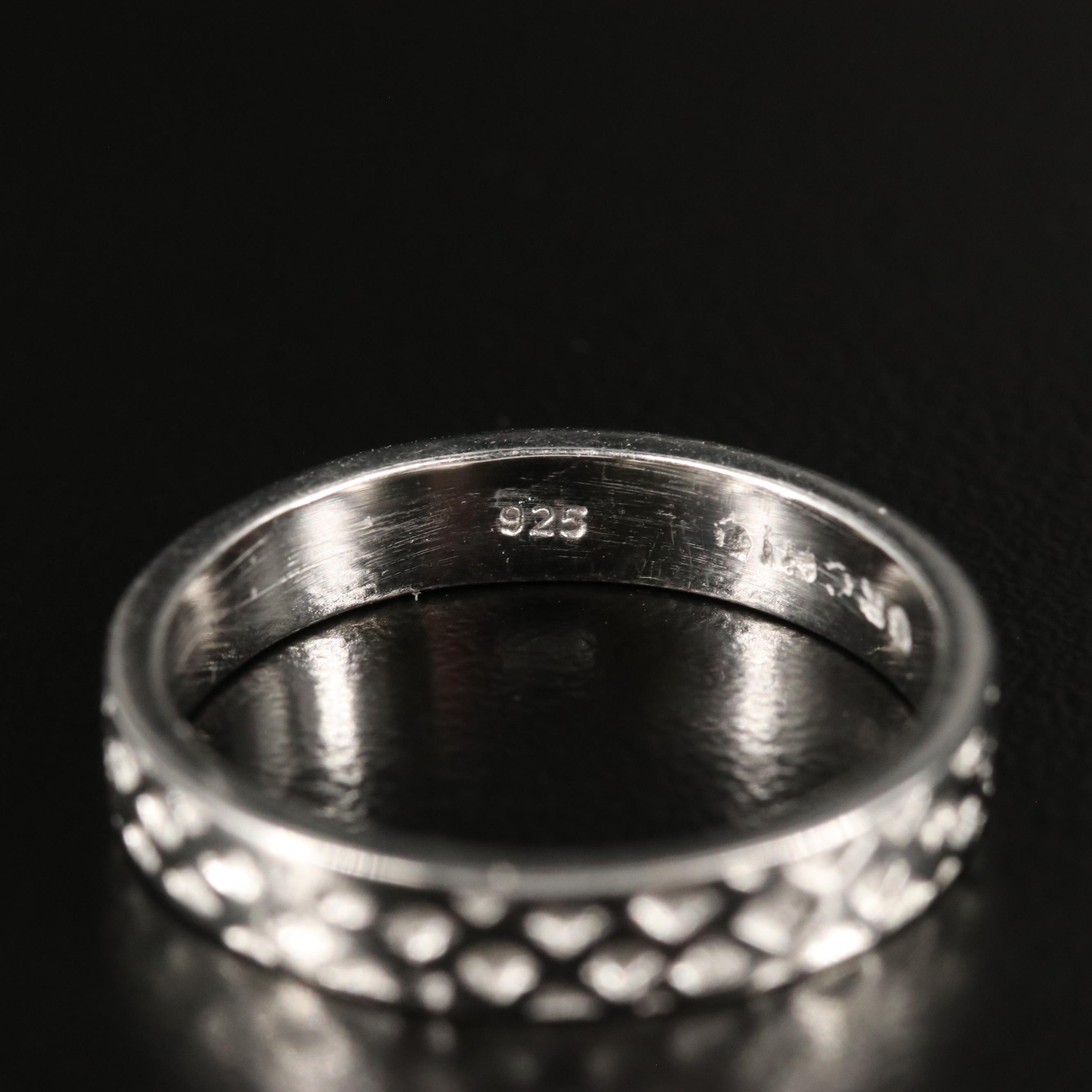 Sterling Textured Band