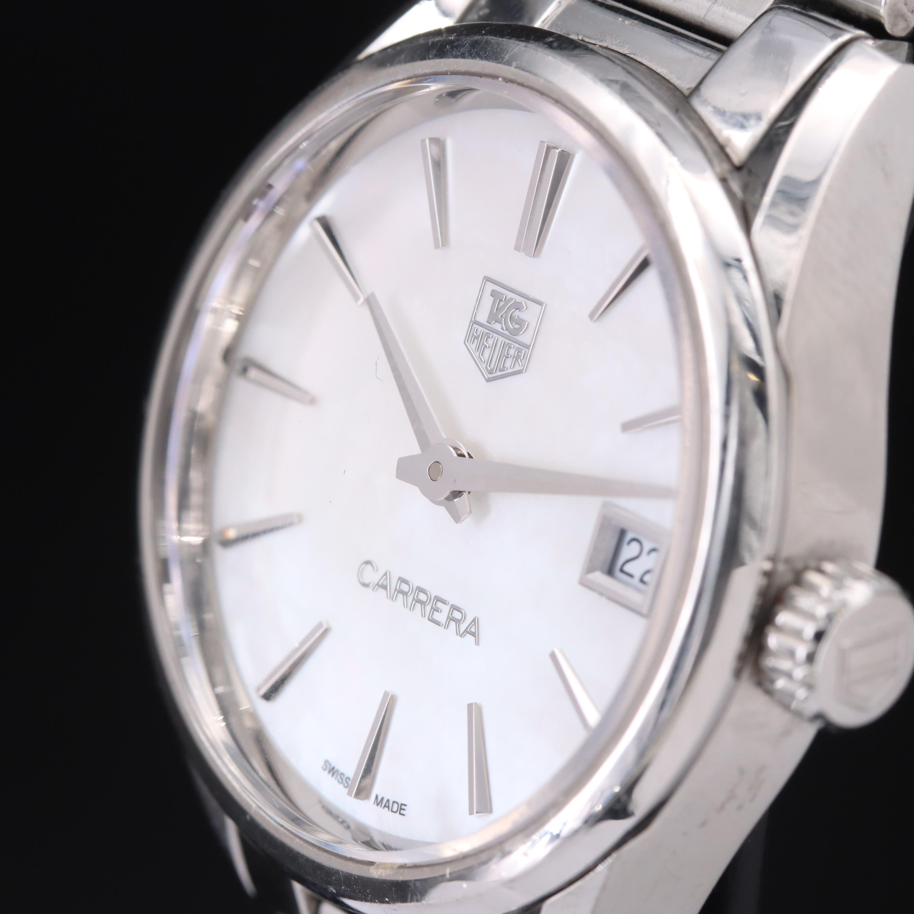 TAG Heuer Carrera Quartz Mother-of-Pearl Dial Watch