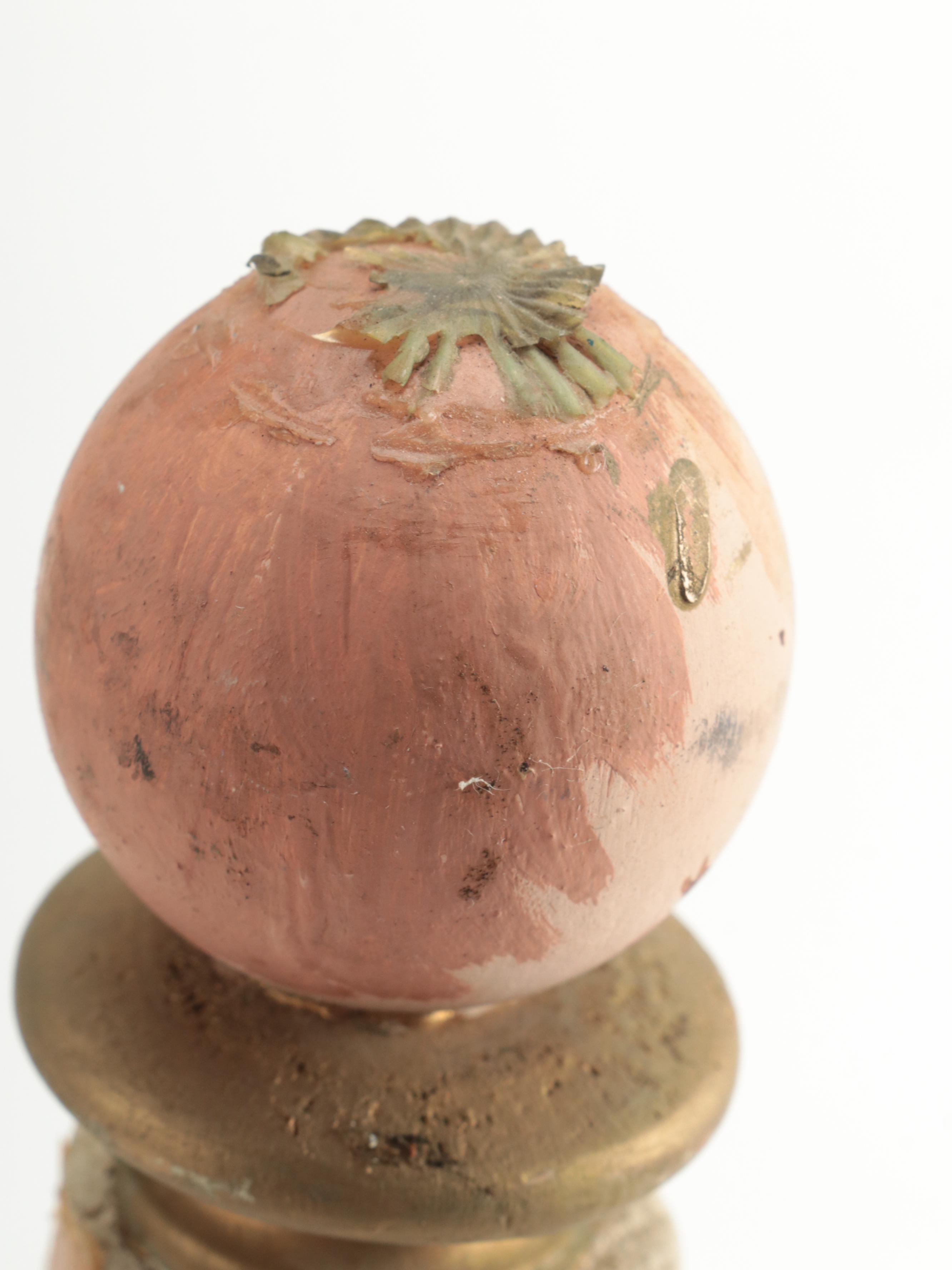 Artist Signed Angel Figurine with Other Hand-Painted Wood Figurines