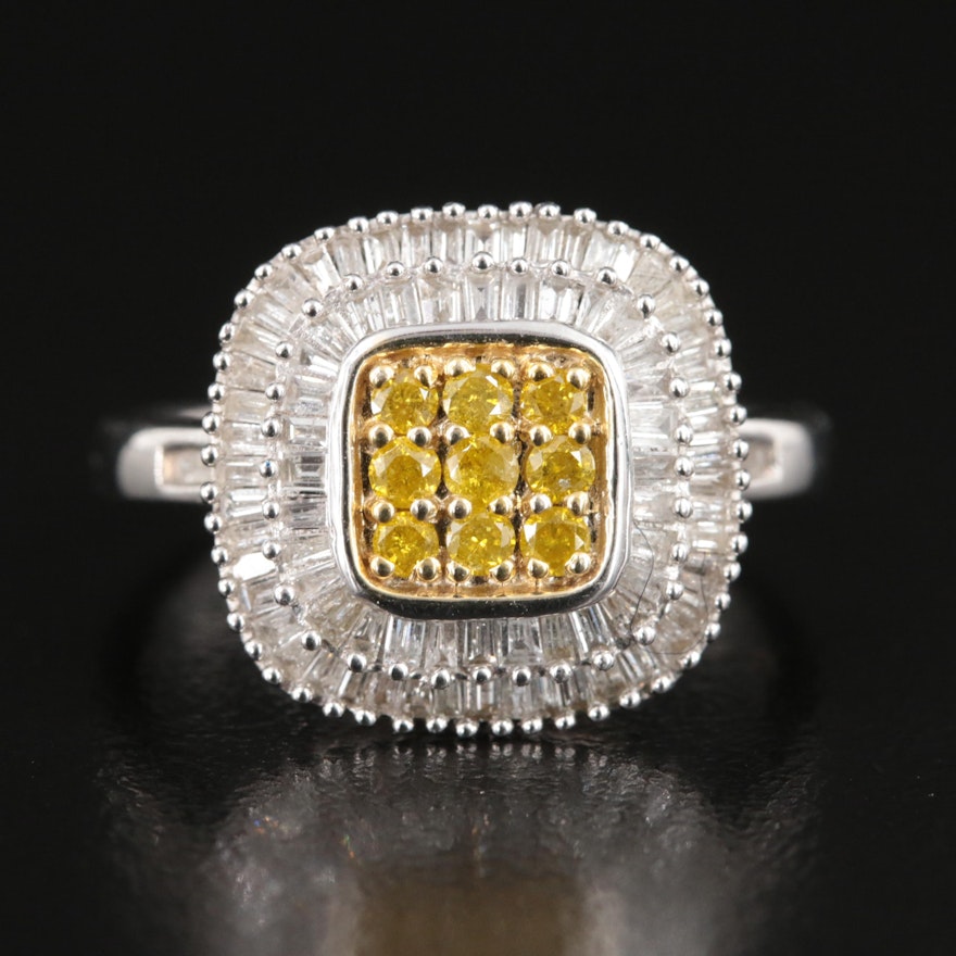 Sterling 1.10 CTW Diamond Ring
