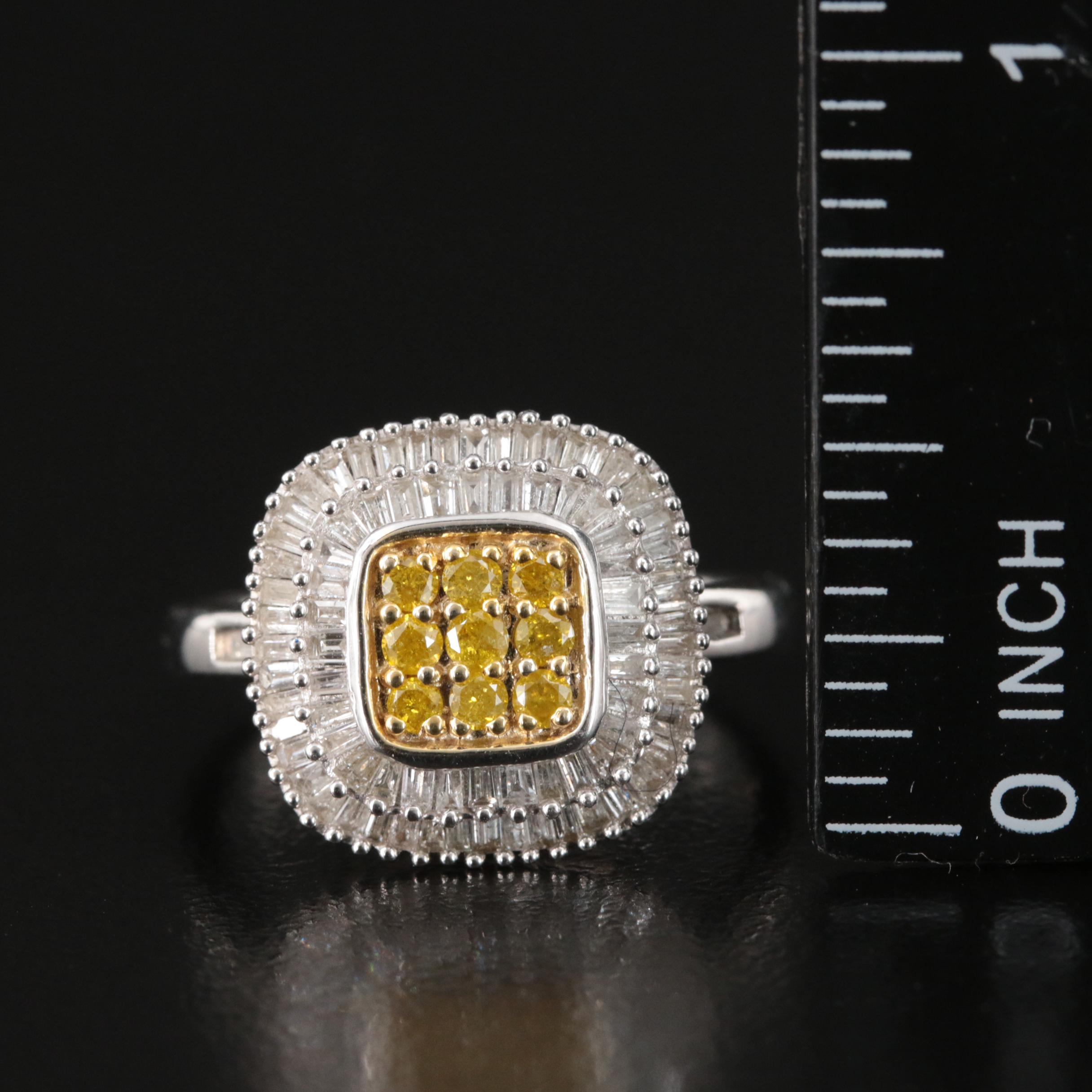 Sterling 1.10 CTW Diamond Ring