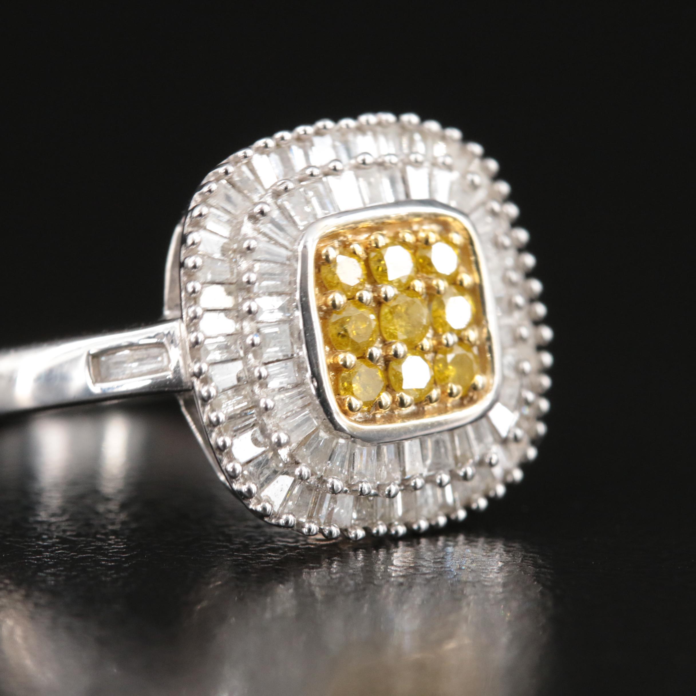 Sterling 1.10 CTW Diamond Ring