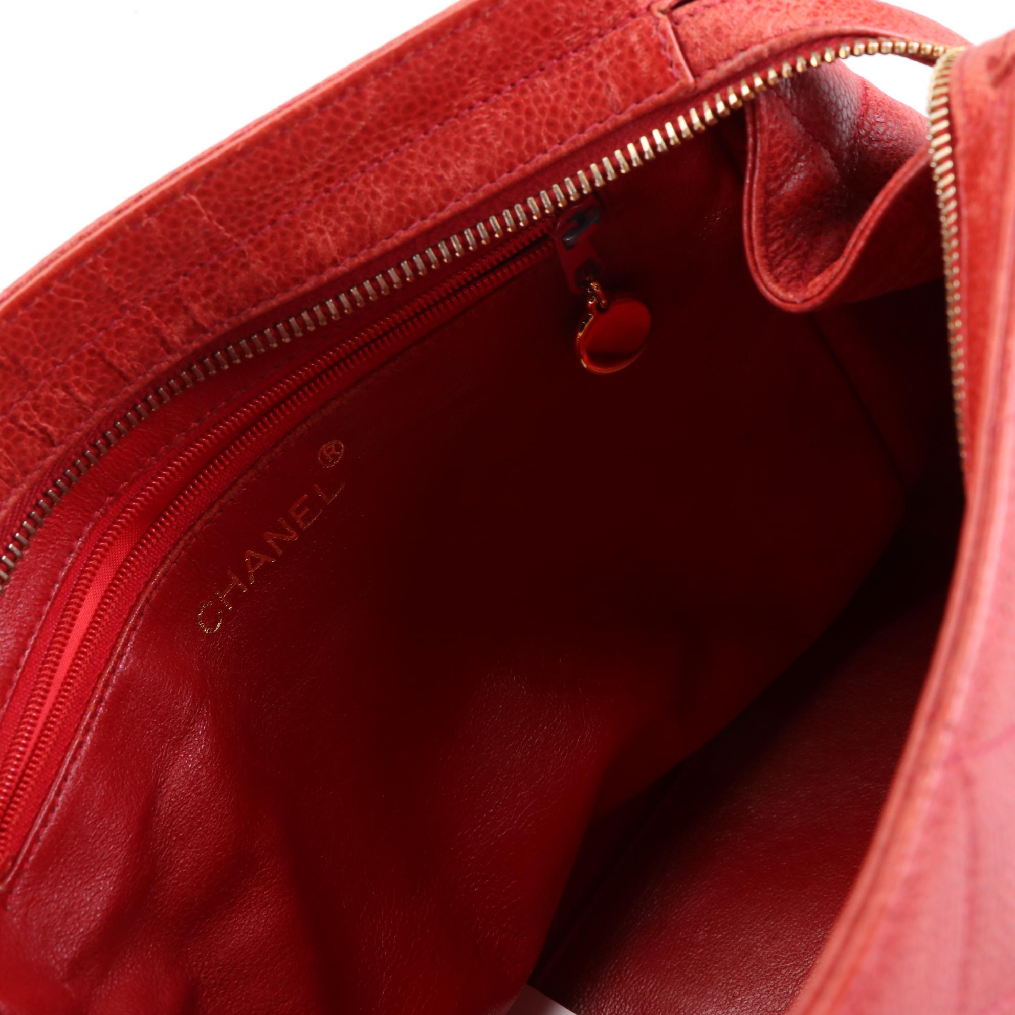 Chanel Shoulder Bag in Quilted Caviar Leather