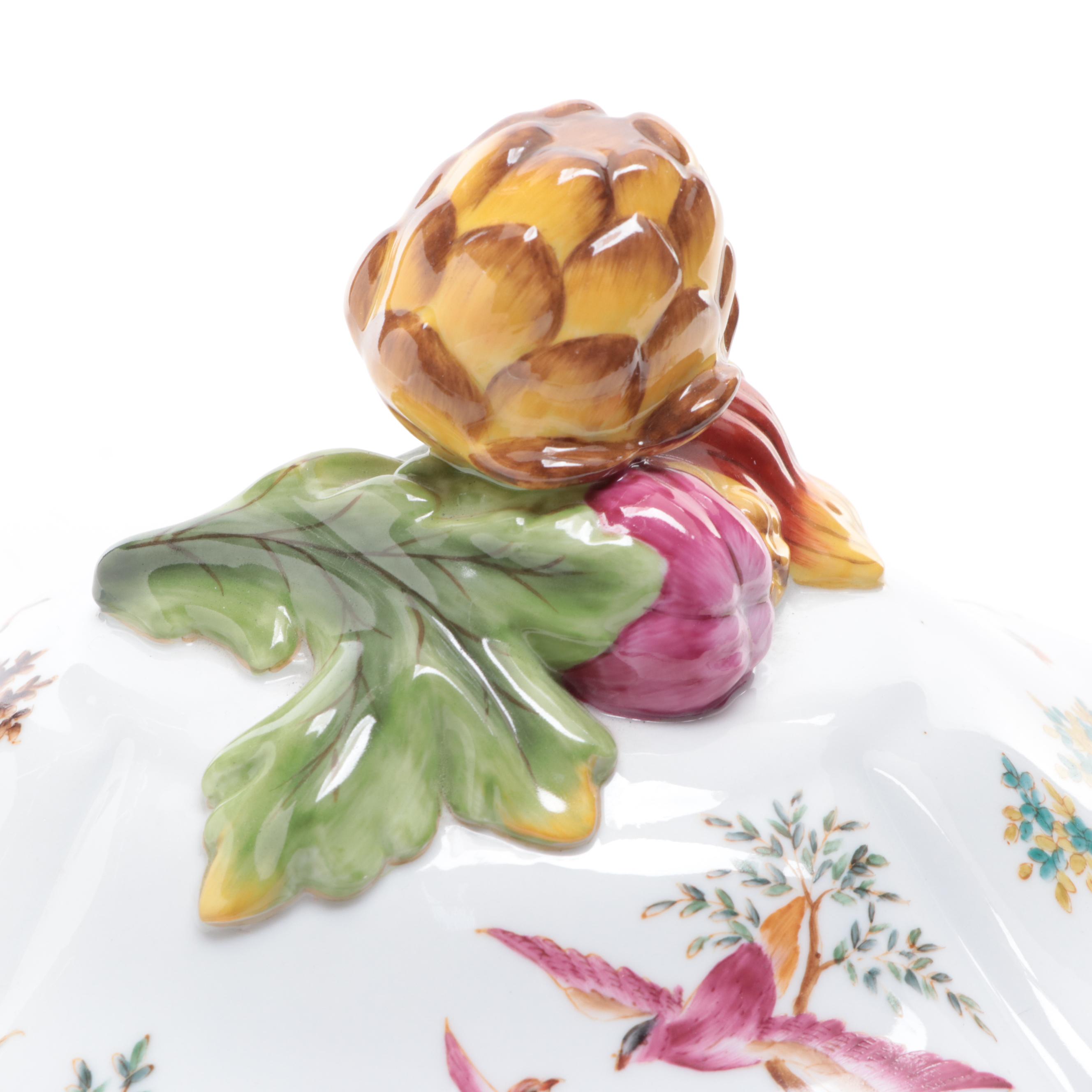 Chelsea House Porcelain Rococo Style Decorative Tureen