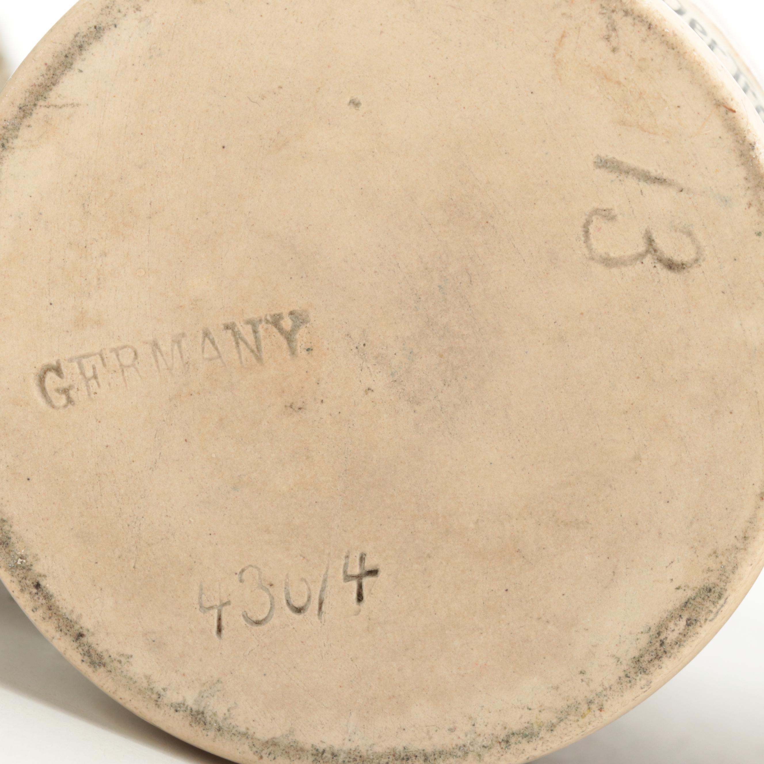 German and Other Ceramic Beer Mugs and Stein, Mid to Late 20th Century