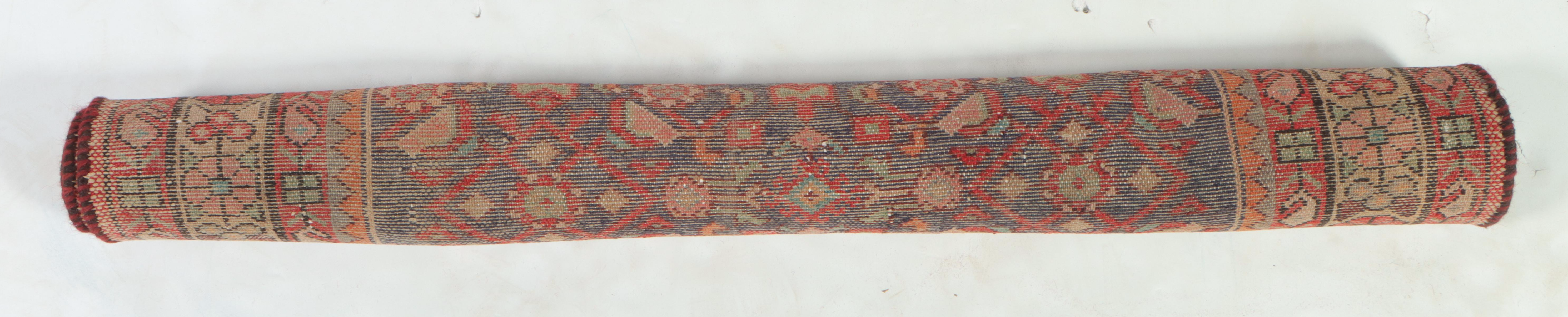 3'8 x 3'8 Hand-Knotted Persian Veramin Rug Remnant