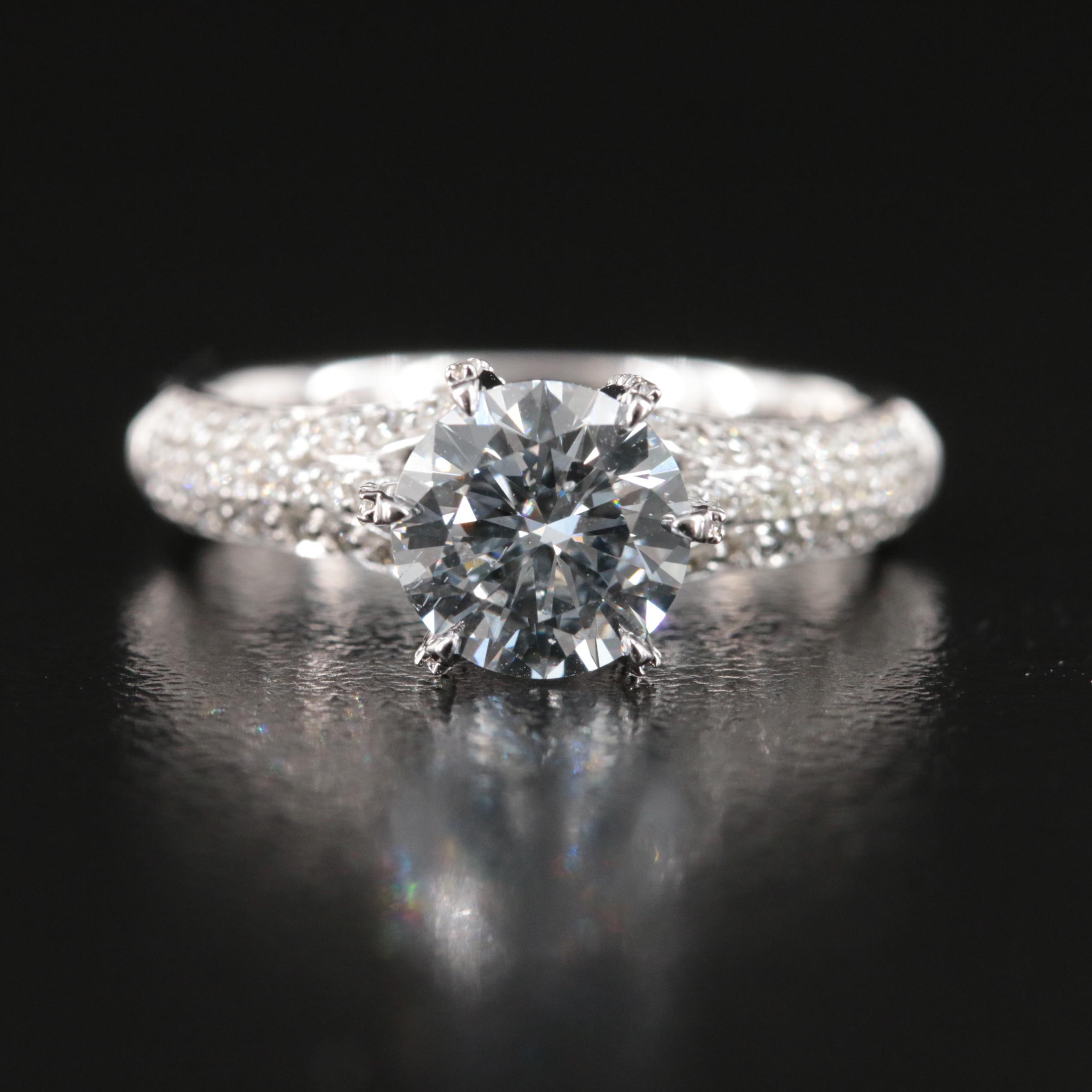 14K 1.90 CTW Lab Grown Diamond Ring