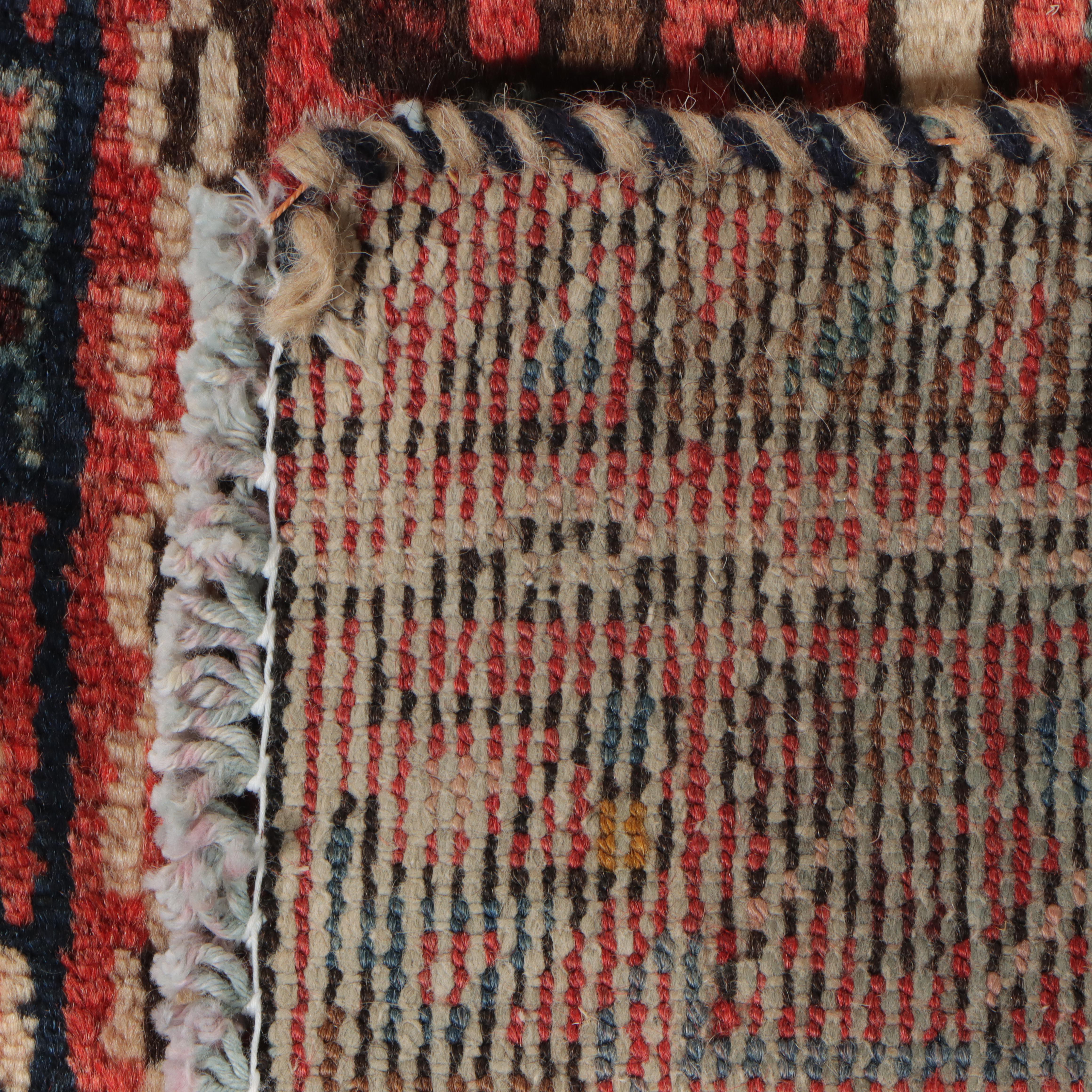 1'8 x 5'4 Hand-Knotted Persian Karaja Carpet Runner