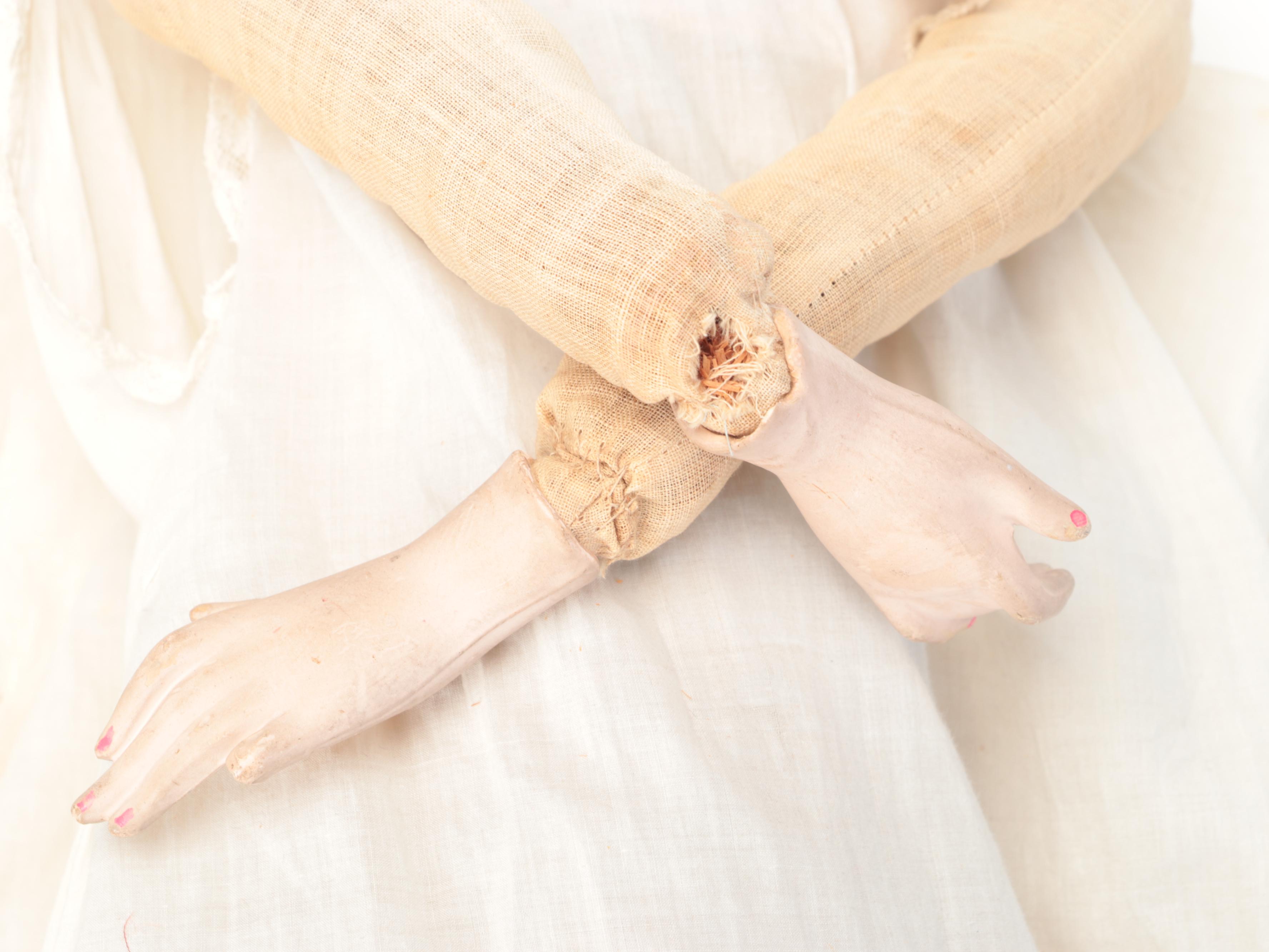 French Style Composition and Cloth Dolls, Early to Mid-20th Century