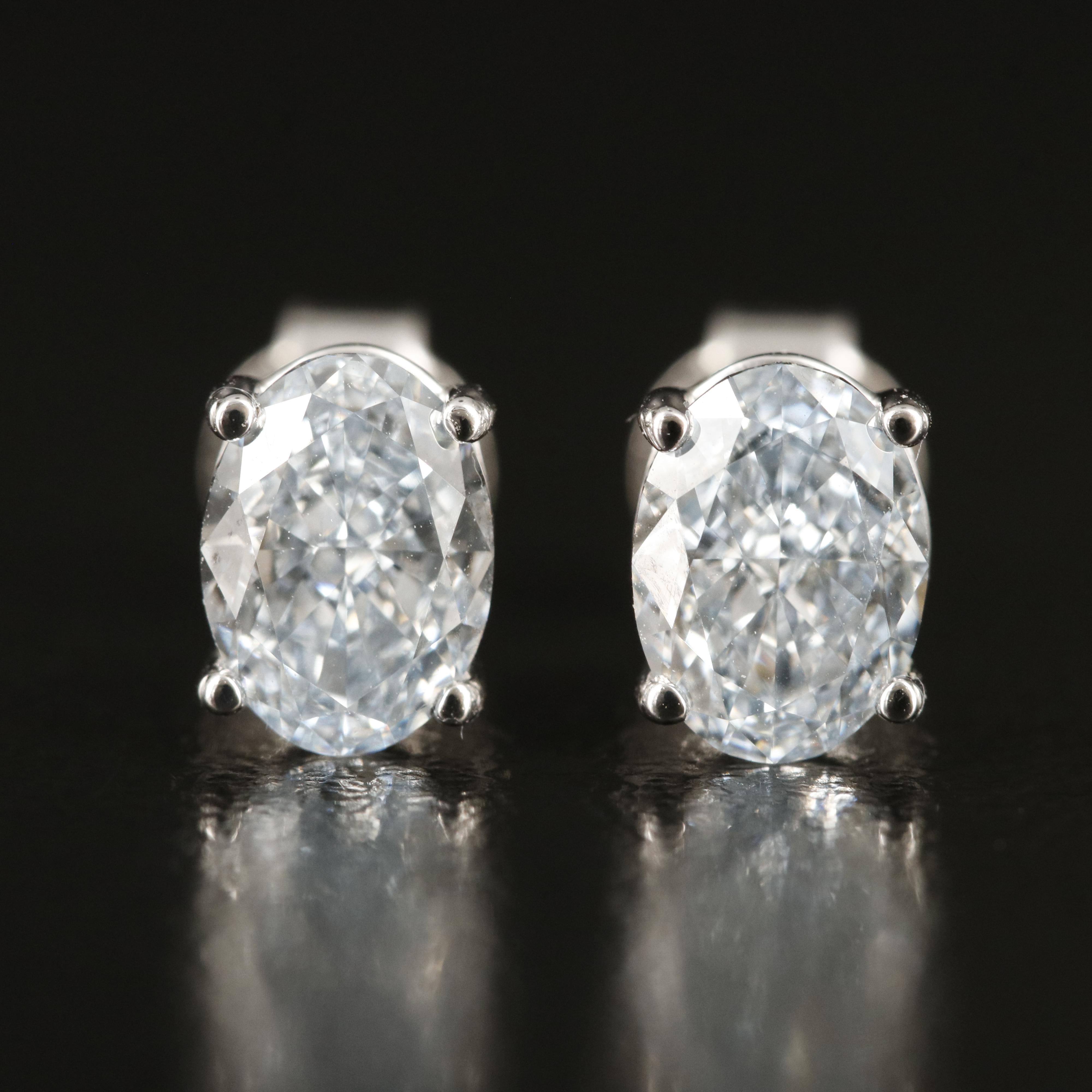 14K 1.50 CTW Lab Grown Diamond Stud Earrings