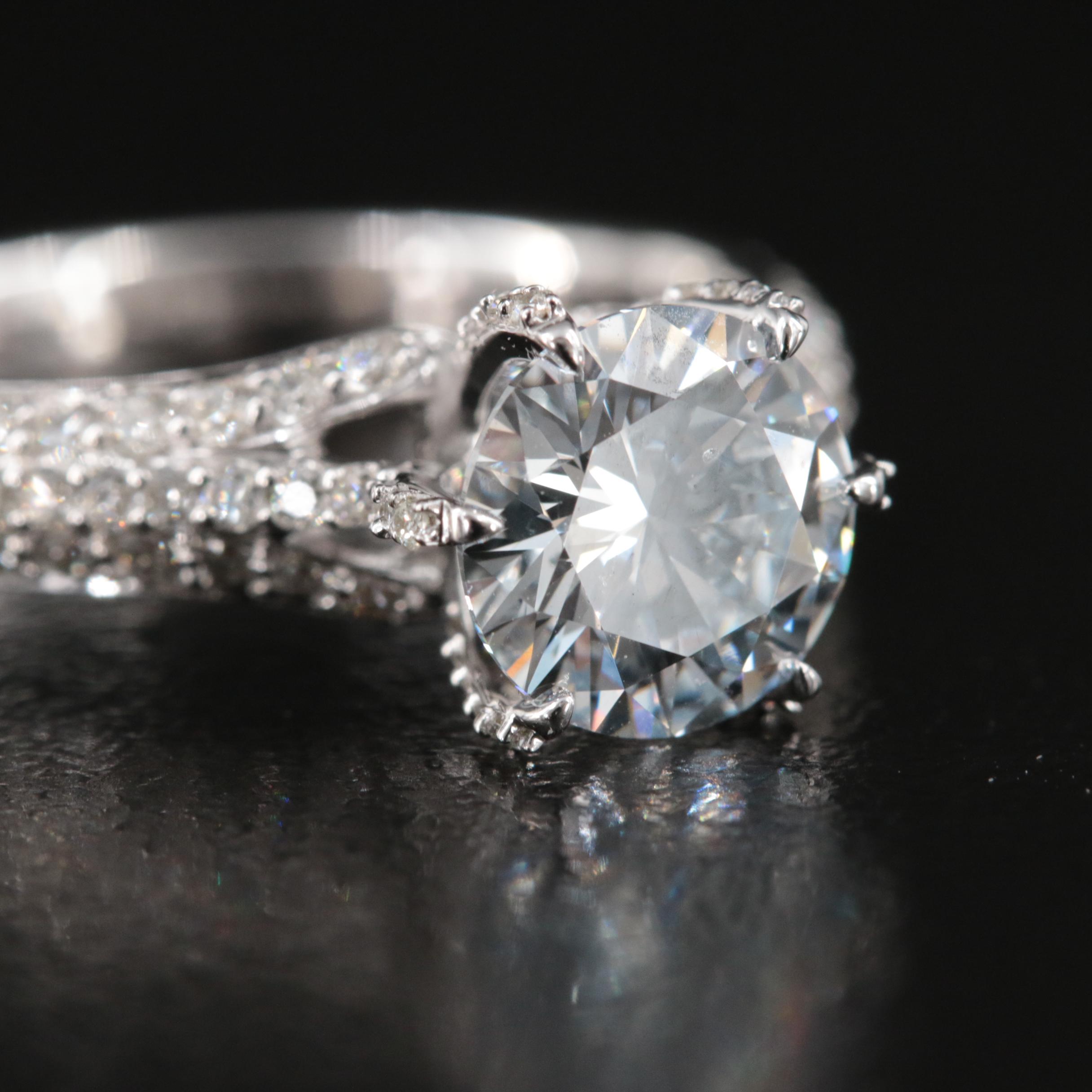 14K 1.90 CTW Lab Grown Diamond Ring