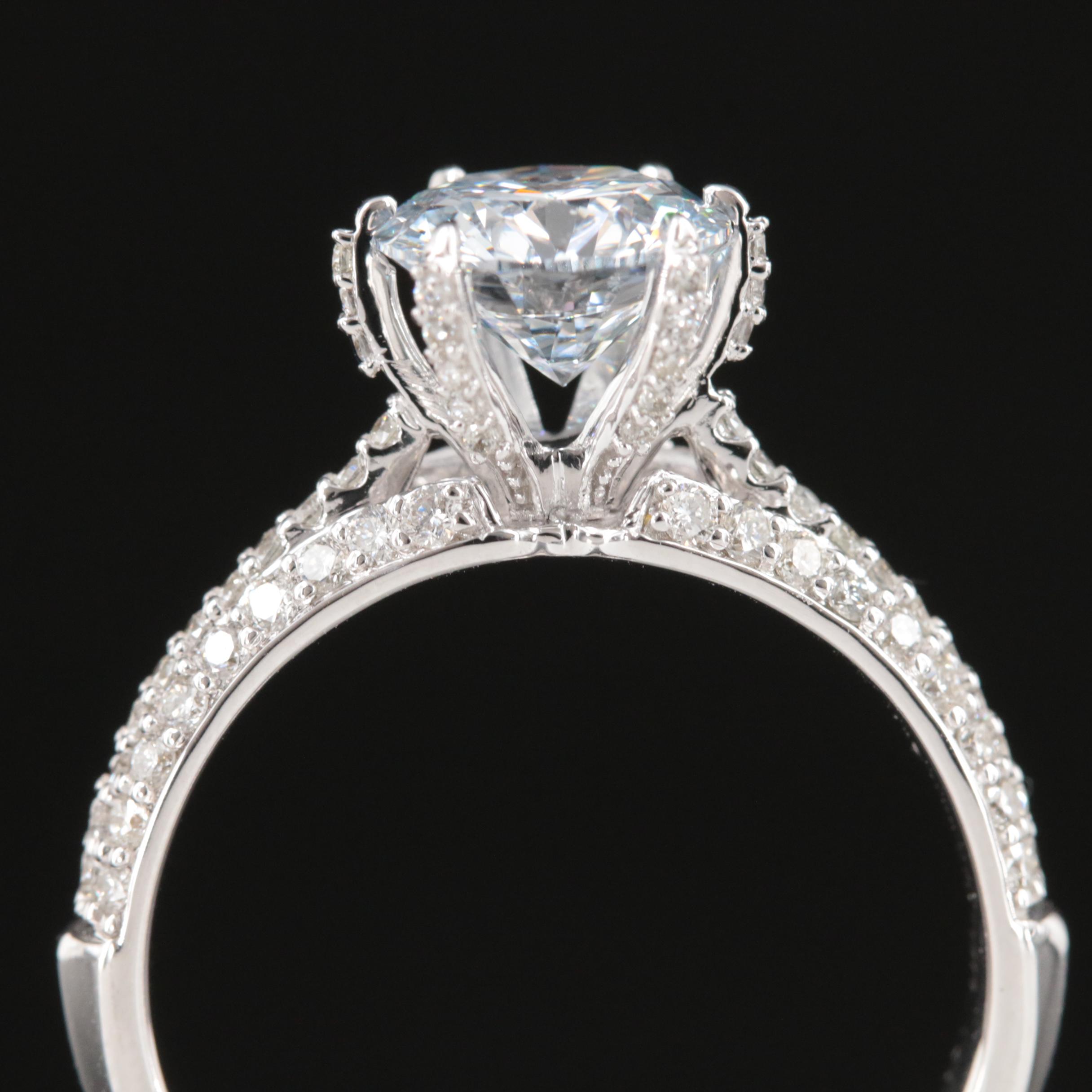 14K 1.90 CTW Lab Grown Diamond Ring