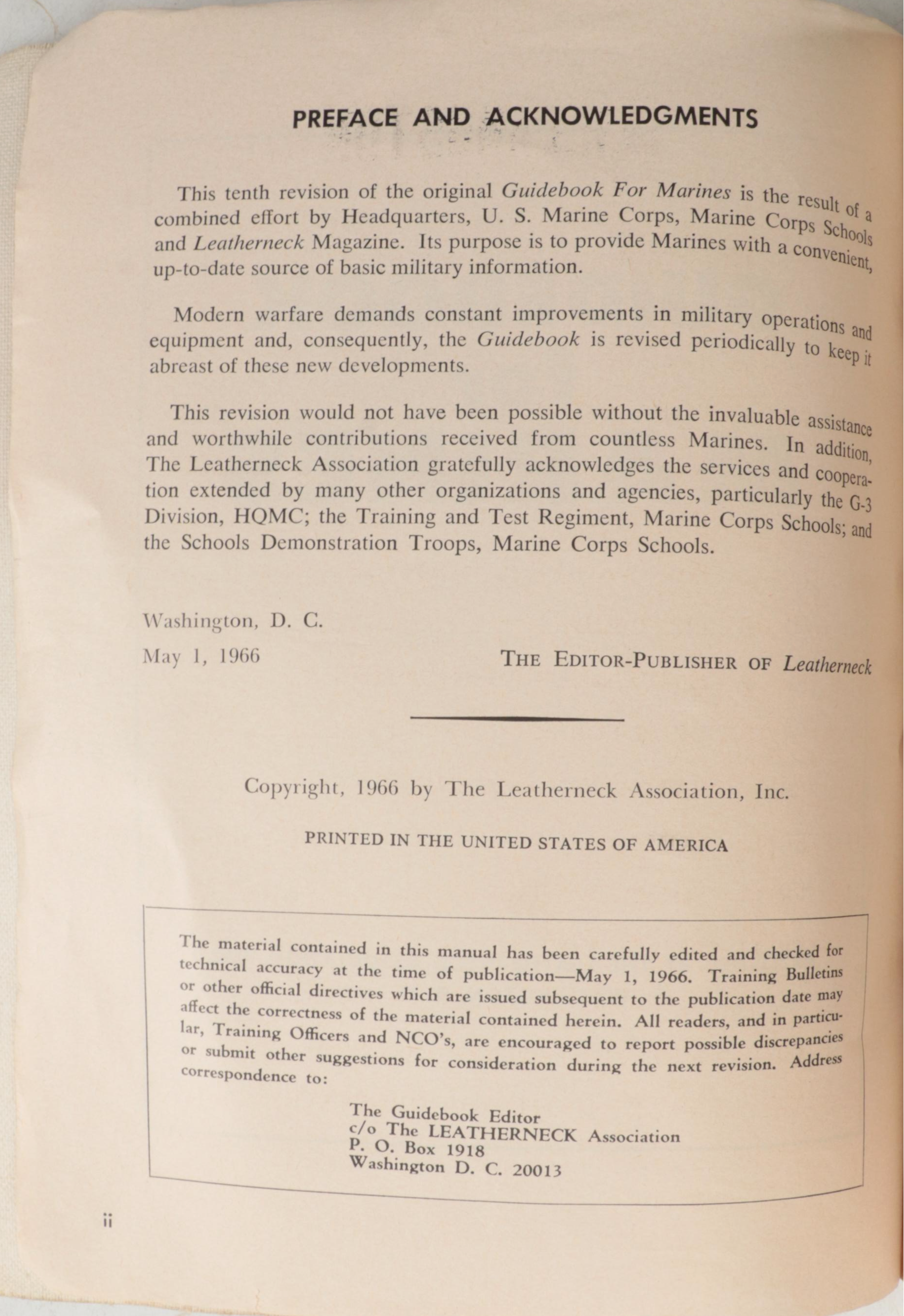 Vietnam Era Marine Corps Yearbook, Training Manuals, Guidebook and Patch